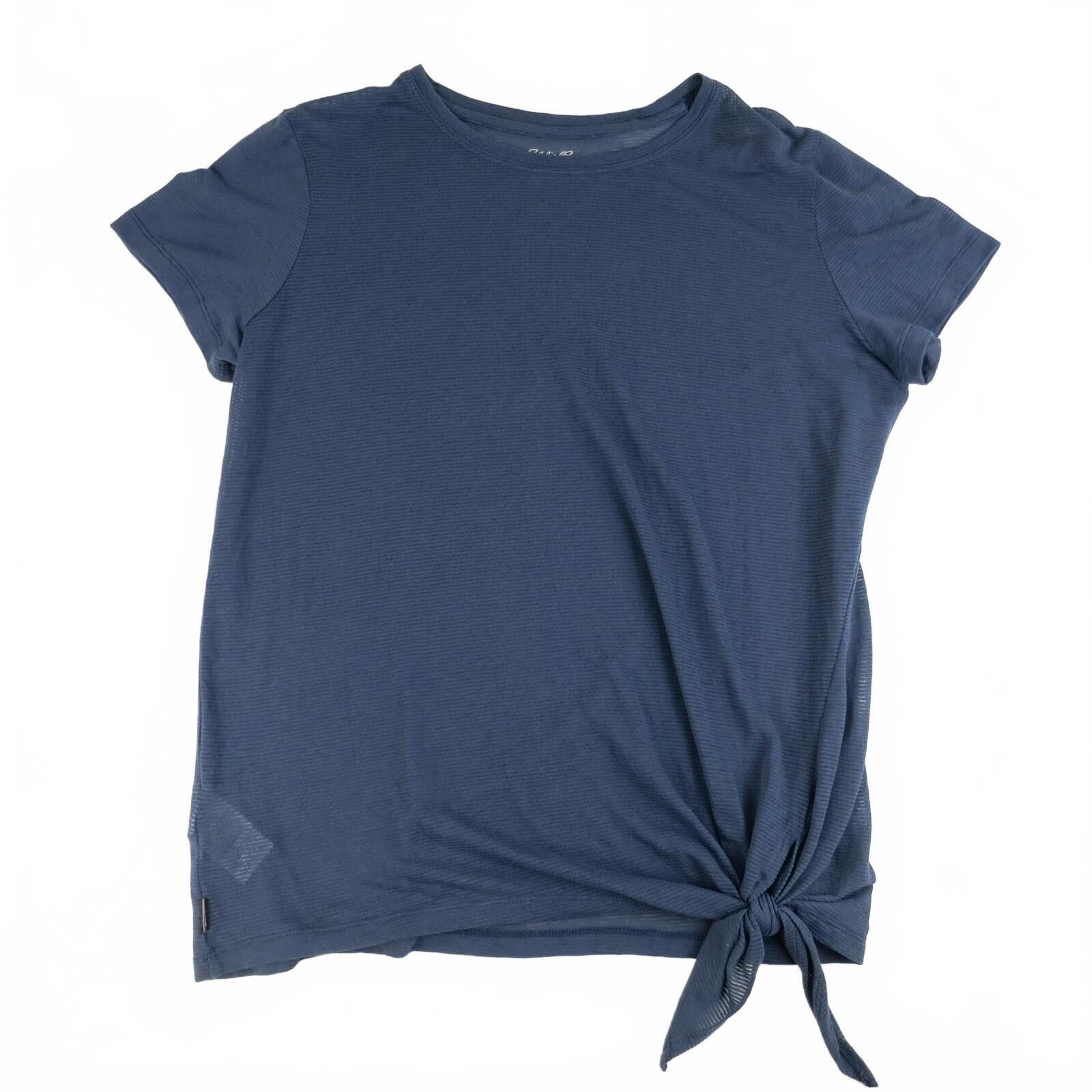 Eddie Bauer Eddie Bauer Women's XL Gray Short Sleeve Tie Front Top Size XL / US 12-14 / IT 48-50 - 1 Thumbnail