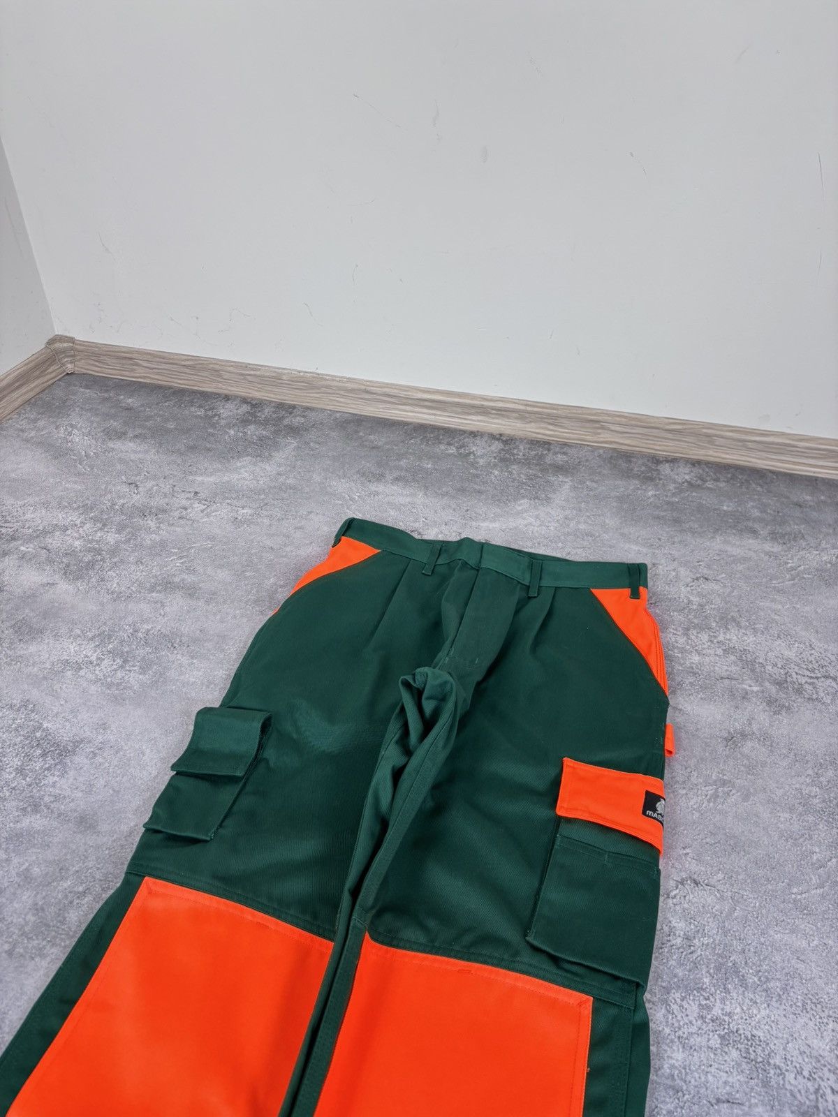 Other Mascot Men’s NEW Reflective Green/Orange Safety Work Pants Size US 32 / EU 48 - 4 Thumbnail