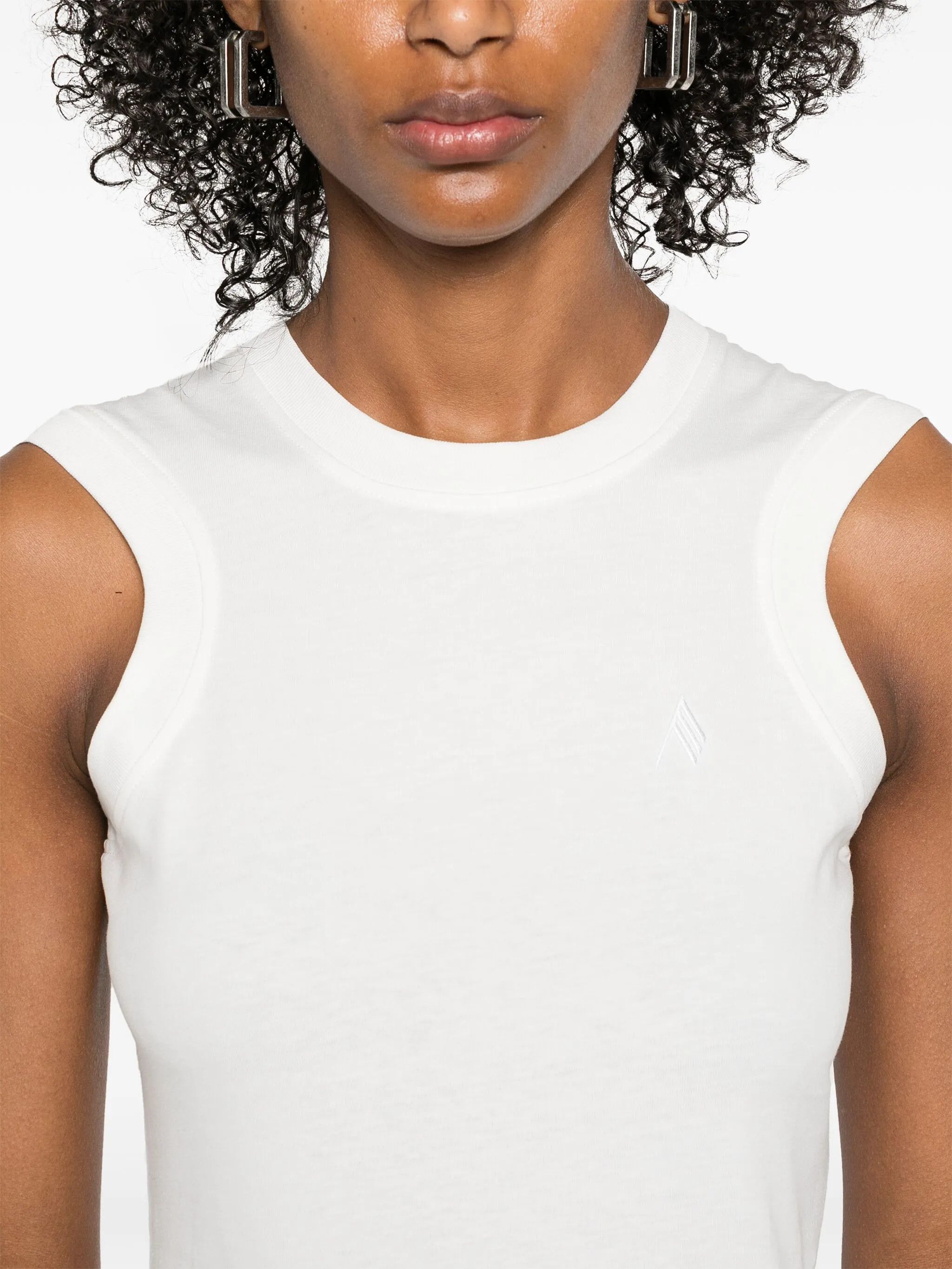 The Attico o1s22i1n0325 Reese Tank Top in White Size S / US 4 / IT 40 - 5 Thumbnail