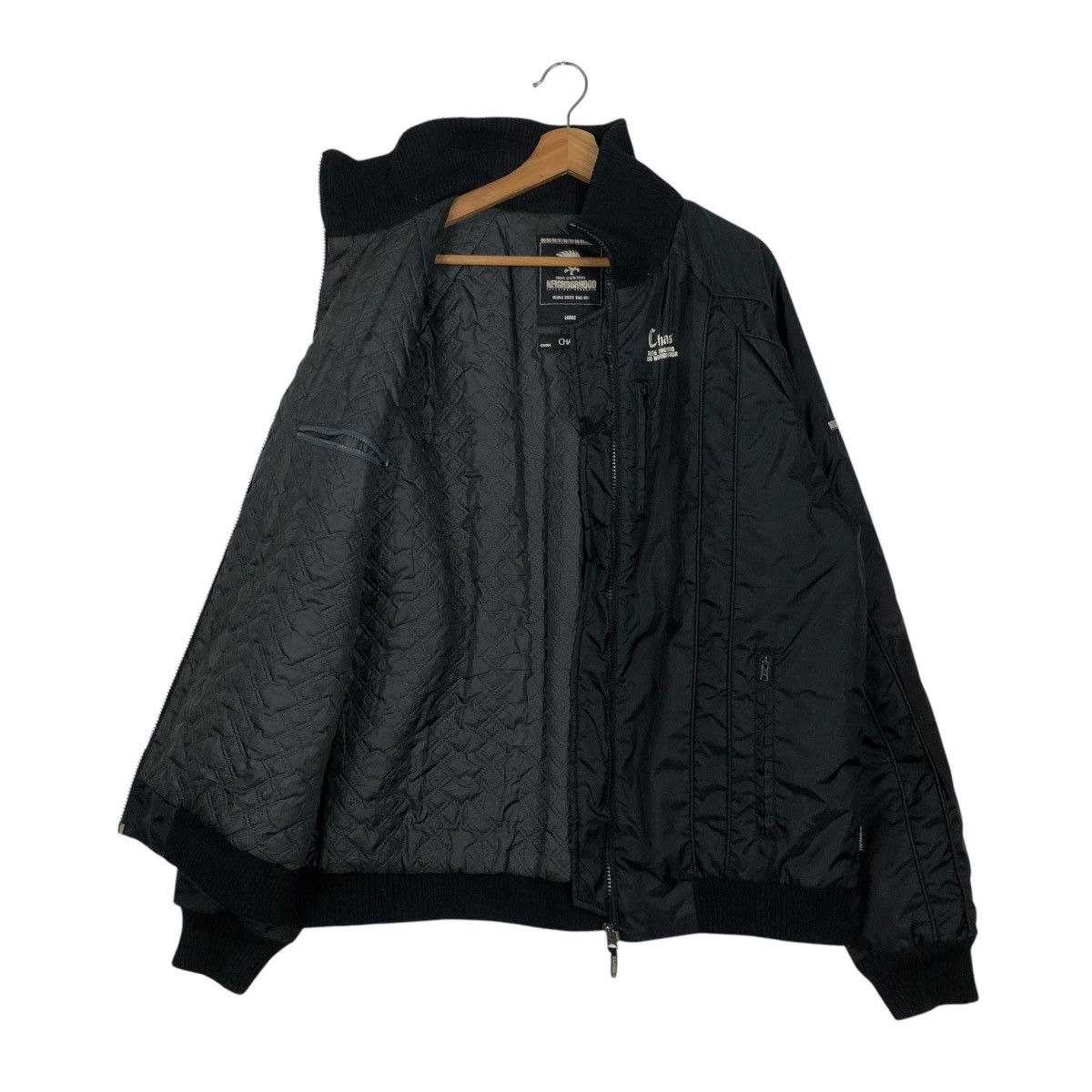 Neighborhood 🔥RICH BLACK BOMBER JACKET ZIPPER 2004 NEIGHBORHOOD CHAOS Size US L / EU 52-54 / 3 - 13 Thumbnail