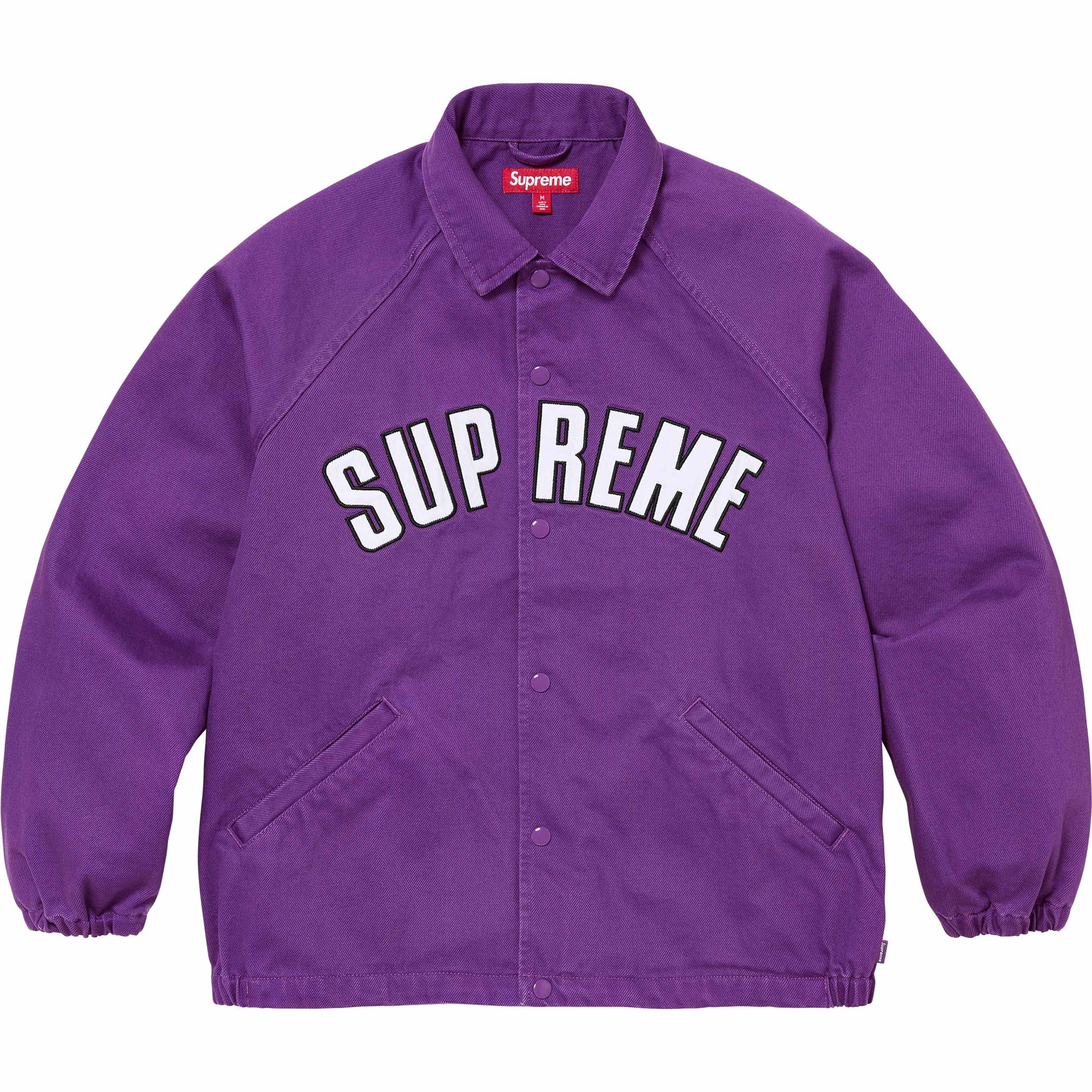 Image of Supreme Arc Denim Coaches Jacket in Purple, Men's (Size XL)