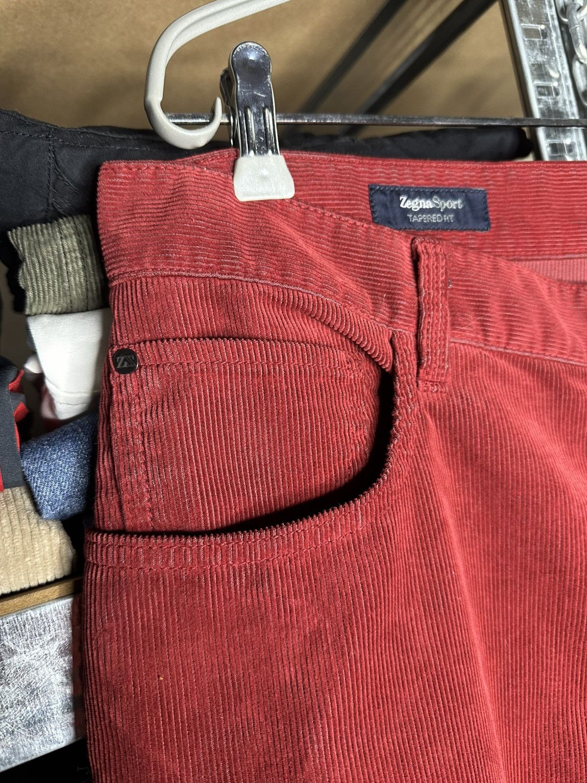 Ermenegildo Zegna Zegna Sport Corduroy Pants Tapered Fit Size 38 Two Tone Size US 38 / EU 54 - 11 Thumbnail