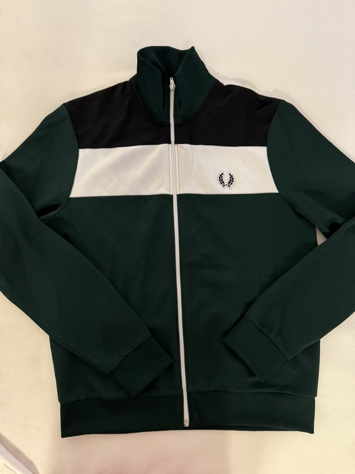 トップス 80's FRED PERRY truck jacket Vintage Fred Perry Men Track Jacket XL Black Side Stripe