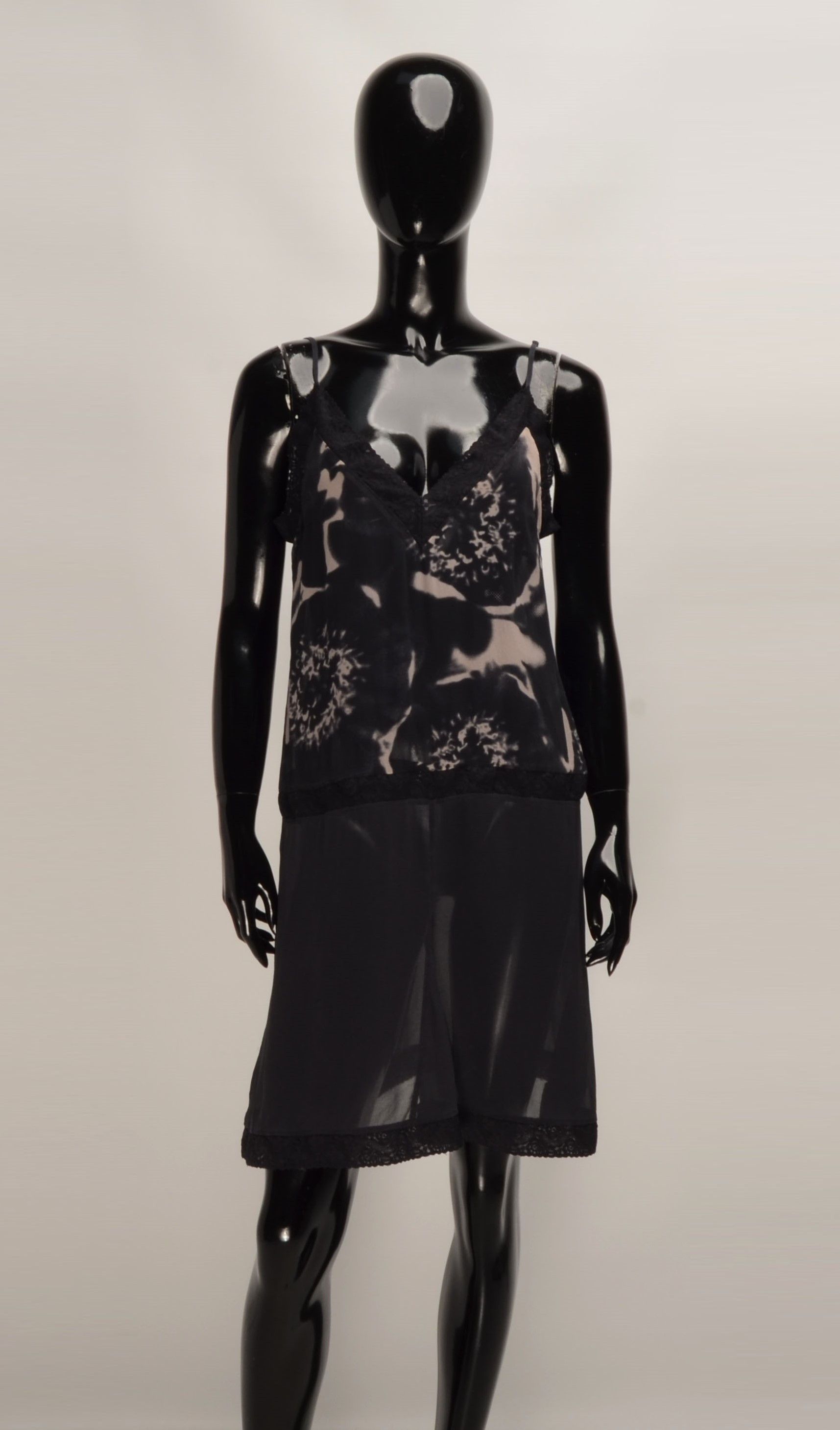 Karl Lagerfeld Karl Lagerfeld for H&M Silk Sheer Cami Coquette Dress Size XL / US 12-14 / IT 48-50 - 1 Thumbnail