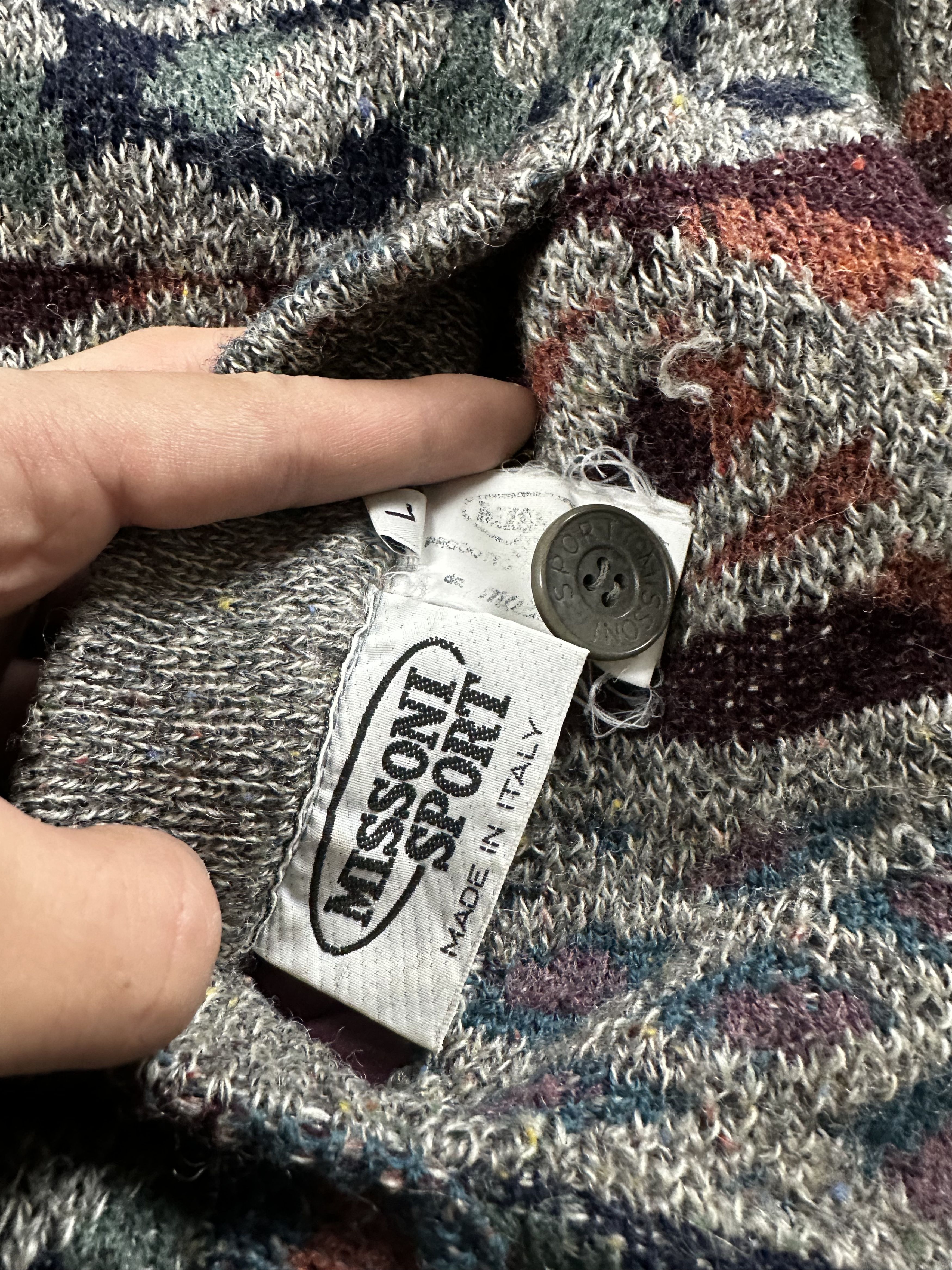 Missoni 80s Missoni Reversible Cardigan Quilted Jacket Vintage Size US L / EU 52-54 / 3 - 7 Thumbnail
