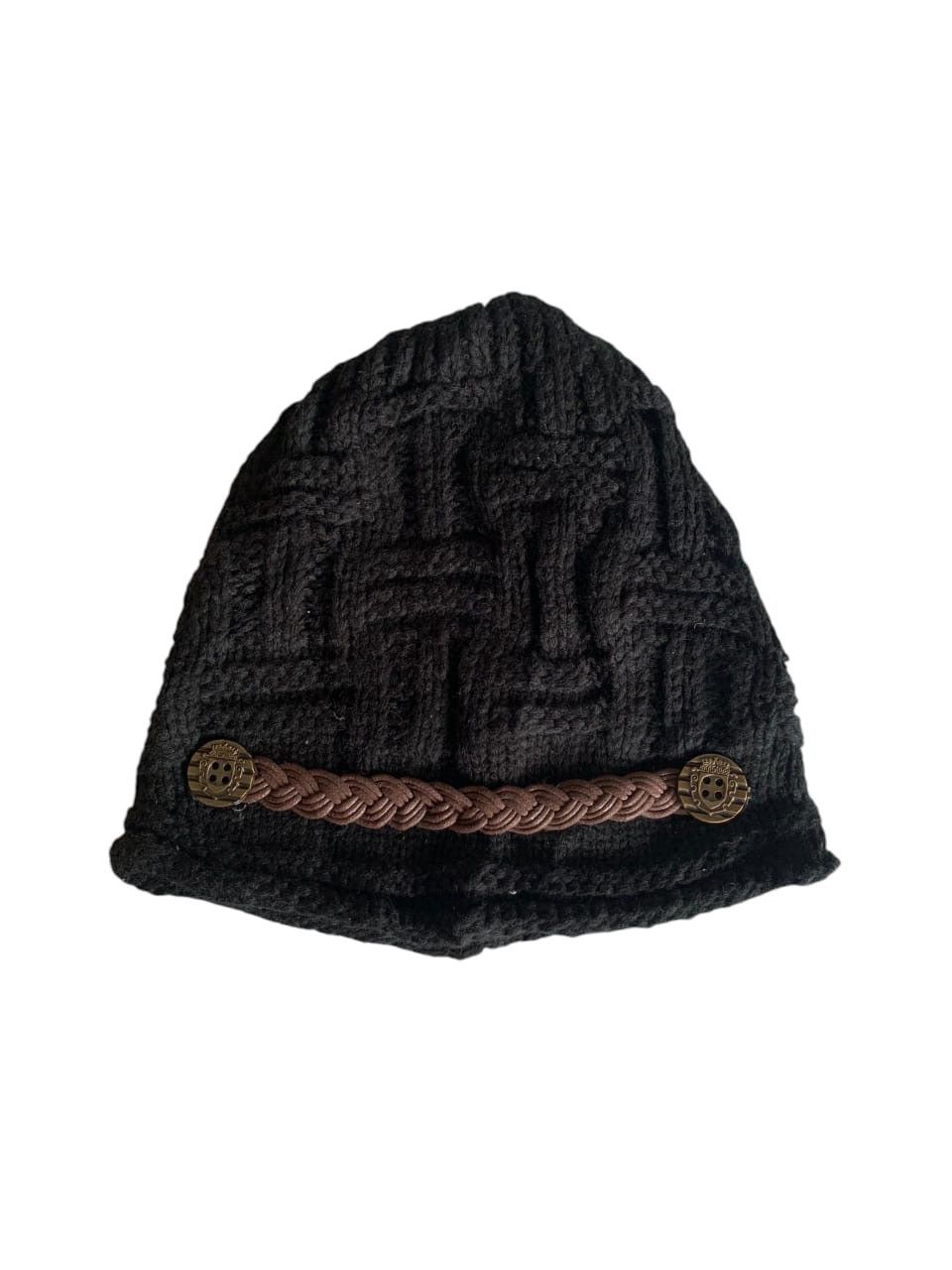 Japanese Brand × Kapital × Vintage Punk Bondage Style Knitted Beanie Hats☠️ Size ONE SIZE - 5 Thumbnail