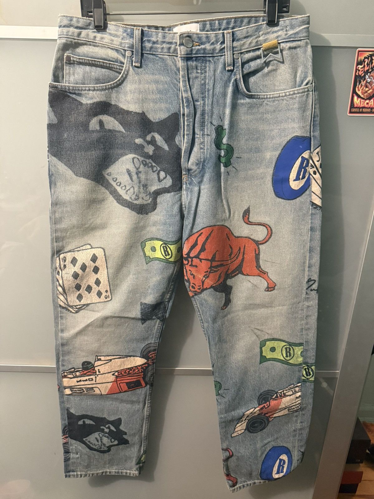 Rhude RARE Rhude DOODLE PRINT Jeans Size 34 Size US 34 / EU 50 - 1 Thumbnail