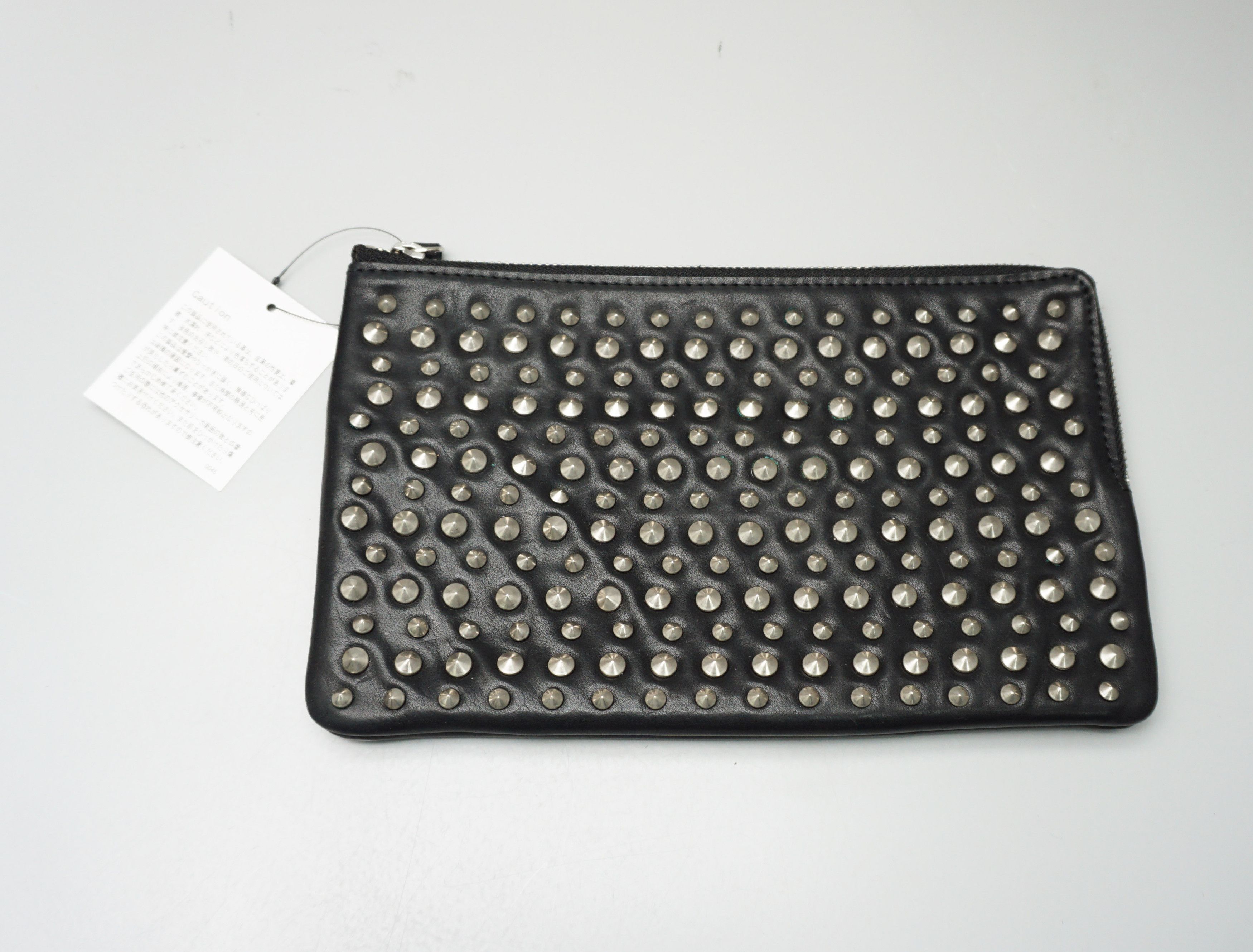 Undercover Studded Leather Clutch Bag