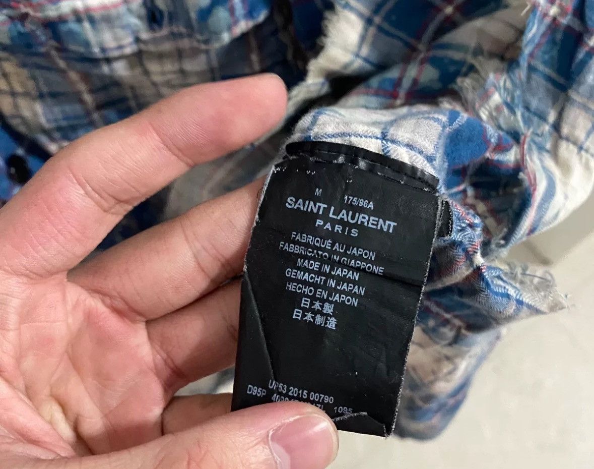 Saint Laurent Paris × Yves Saint Laurent Saint Laurent slp16SS Blue and White Shirt2412-Nextarrow Size US M / EU 48-50 / 2 - 5 Thumbnail