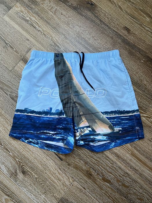 Polo Ralph Lauren Vintage Polo Sport Boat Board Swim shorts | Grailed