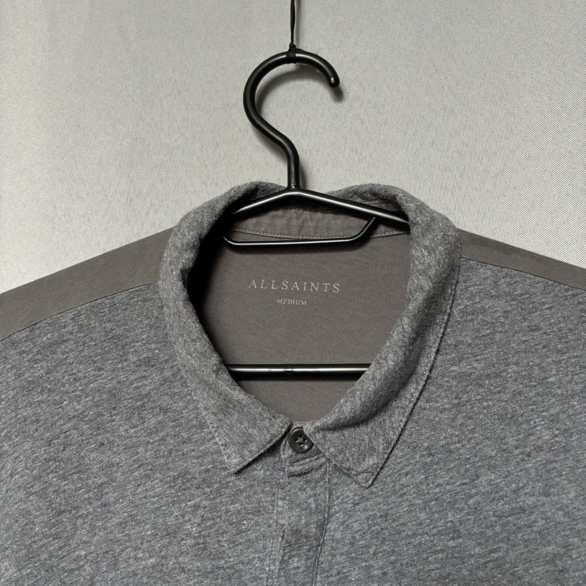 Allsaints Allsaints polo basic cotton streetwear casual grey medium Size US M / EU 48-50 / 2 - 4 Thumbnail