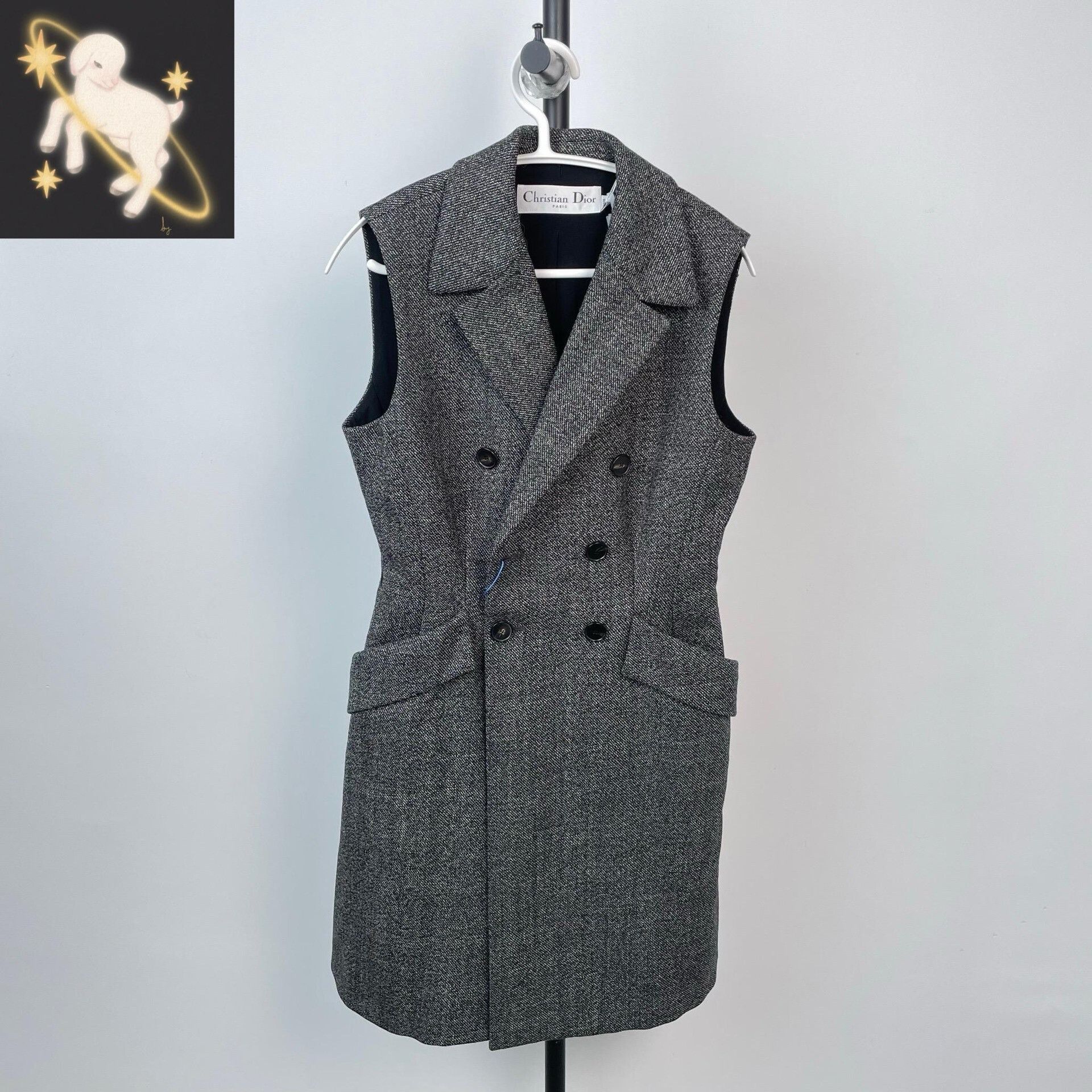 Dior Dior Gray Dress 38 Women Size S / US 4 / IT 40 - 1 Thumbnail