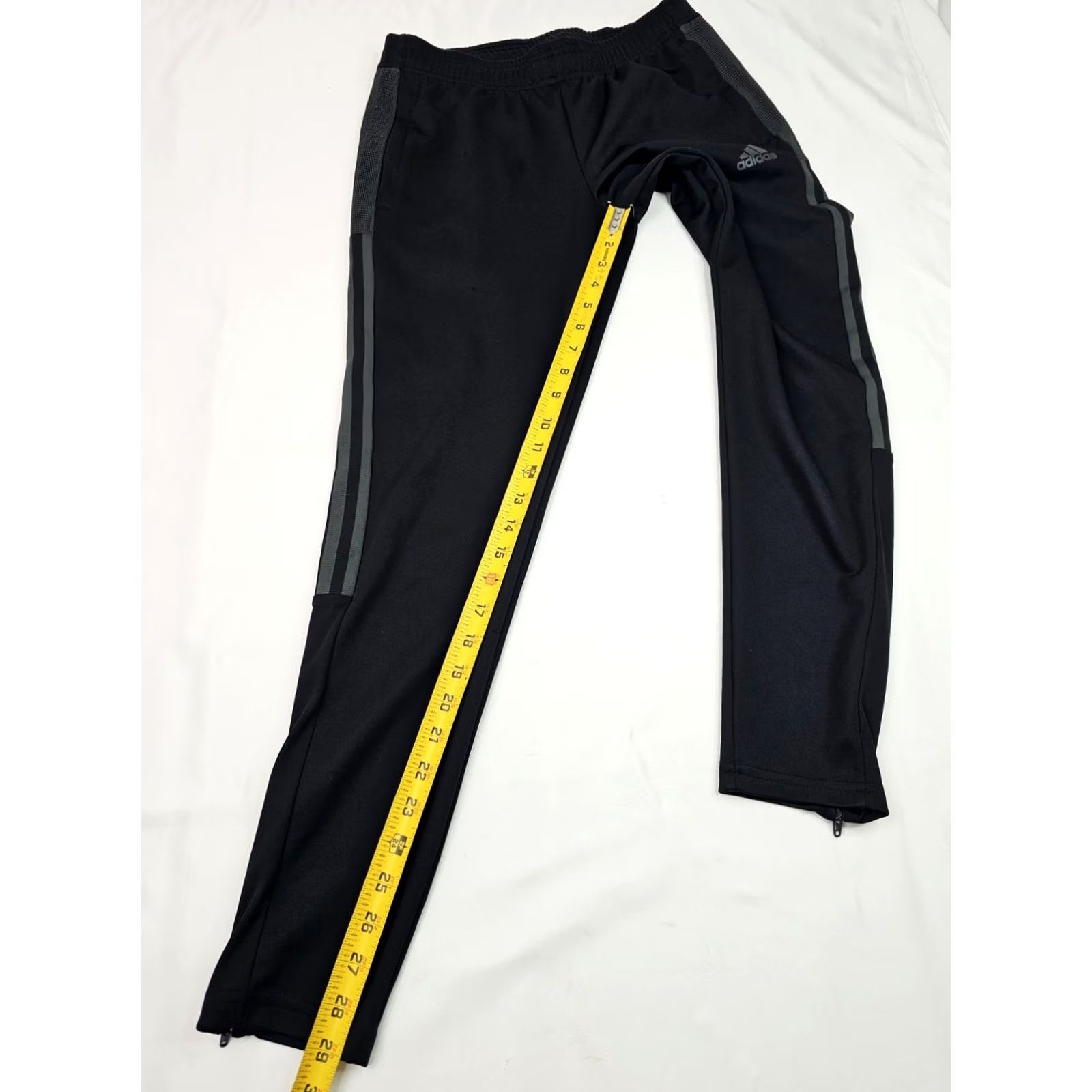 Adidas Adidas Tiro 21 Soccer Track Pants Women S Black Gray 3 Stripe EUC Slim Jogger Inseam 29" Size 28" / US 6 / IT 42 - 3 Thumbnail