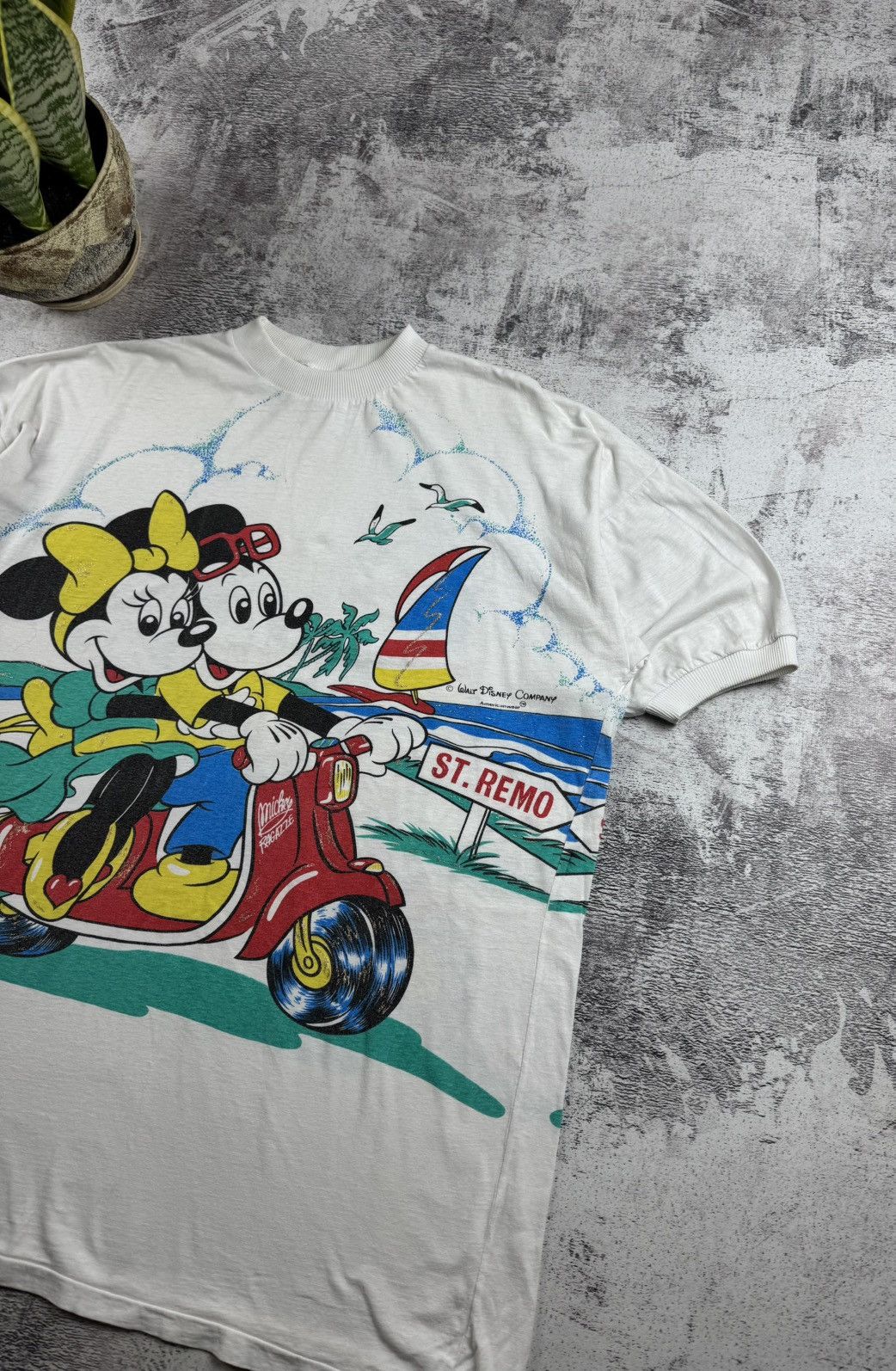 Disney 1980 Americanwear 80S 90S Mickey Mouse Cartoon T Shirt Tee Size US XXL / EU 58 / 5 - 5 Thumbnail
