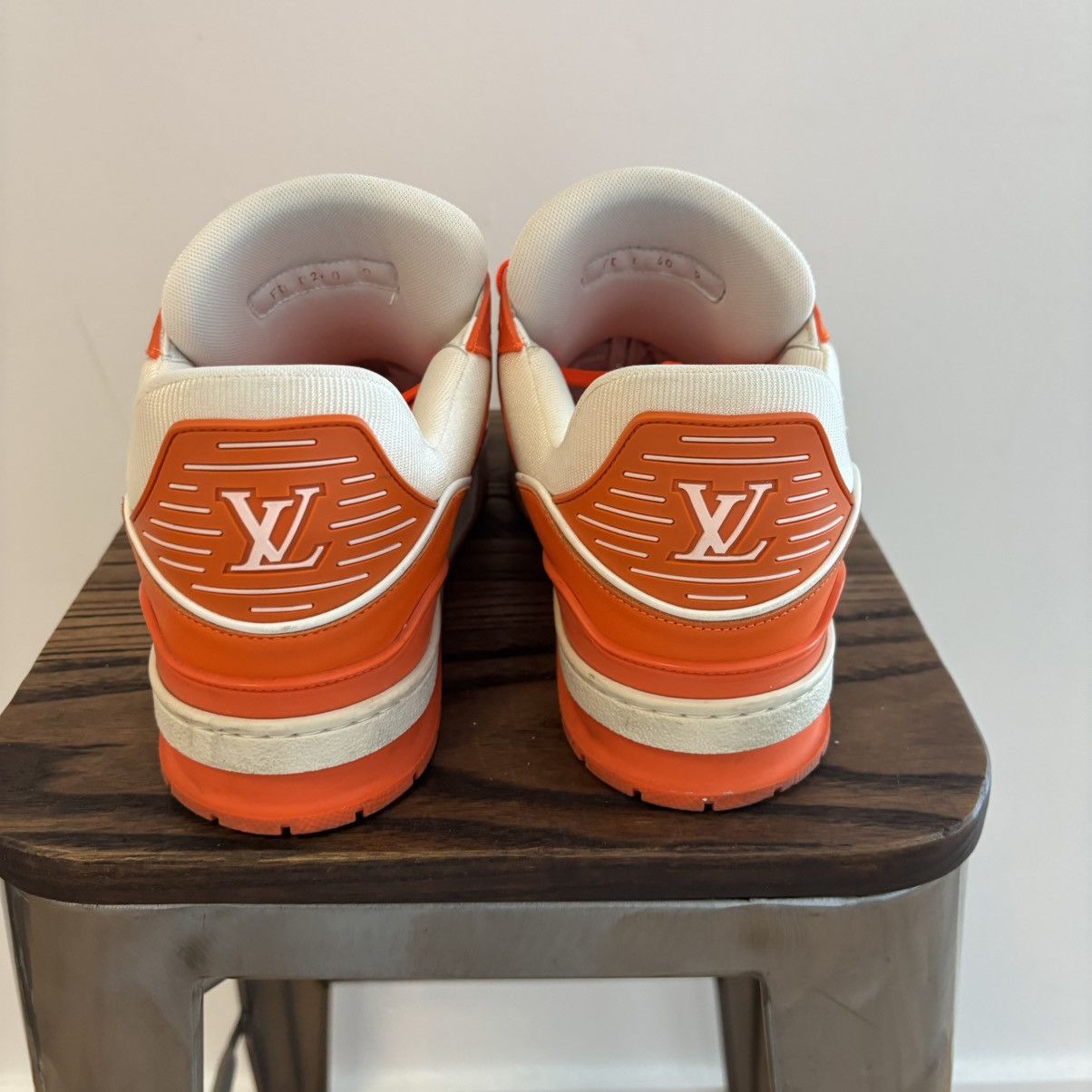 Louis Vuitton Louis Vuitton Orange Trainers Size 9 LV / 10 USA Size US 9 / EU 42 - 5 Thumbnail