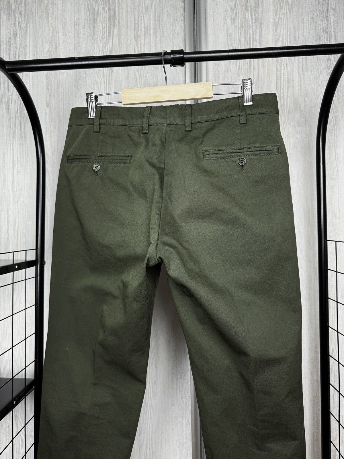 Aspesi Alberto Aspesi green cotton chino pants size 48 Size US 32 / EU 48 - 6 Thumbnail