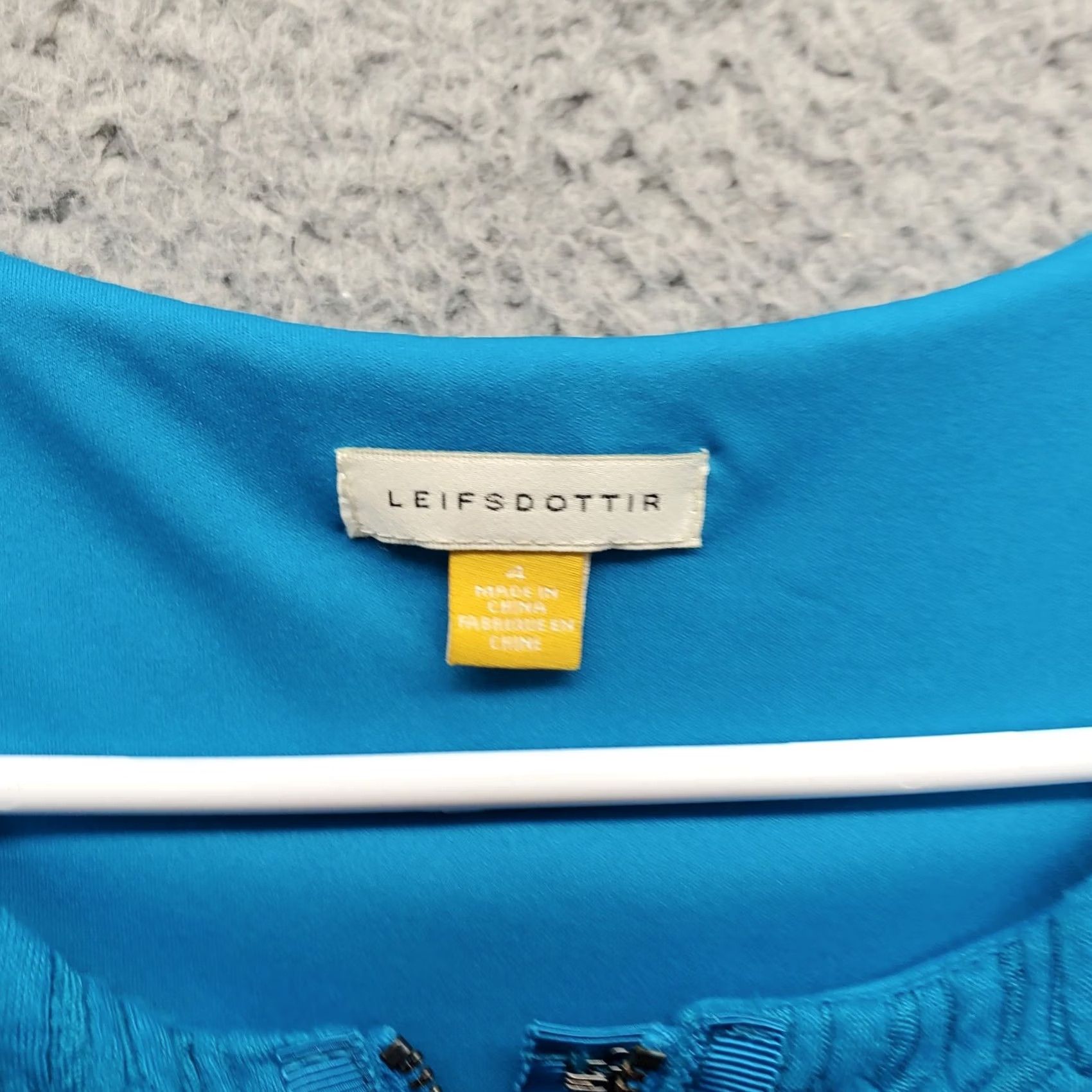 Vintage Leifsdottir A-Line Dress Women Size 4 Blue Lined Front Zip Sleeveless Midi Casual Party/Cocktail Vintage No Size S / US 4 / IT 40 - 5 Thumbnail