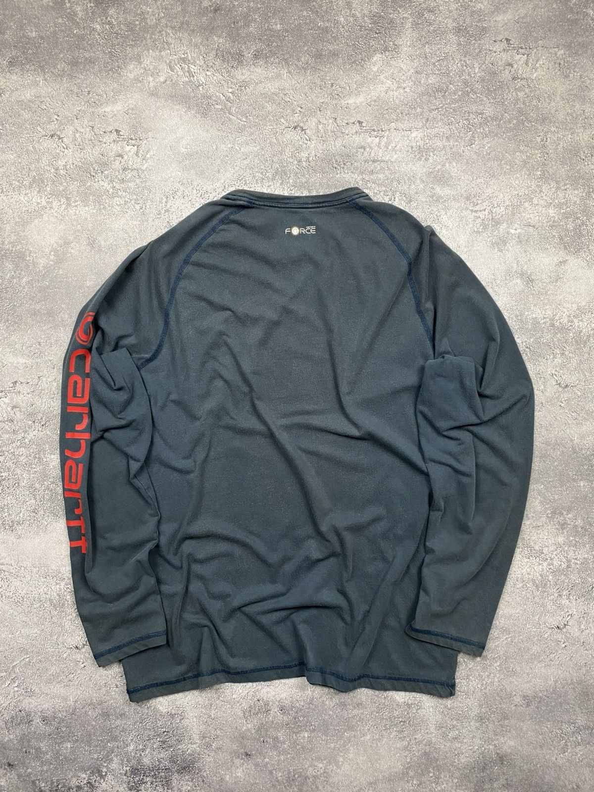 Carhartt Vintage Carhartt Longsleeve Blue Force Faded T-Shirt Tee Size US L / EU 52-54 / 3 - 12 Thumbnail