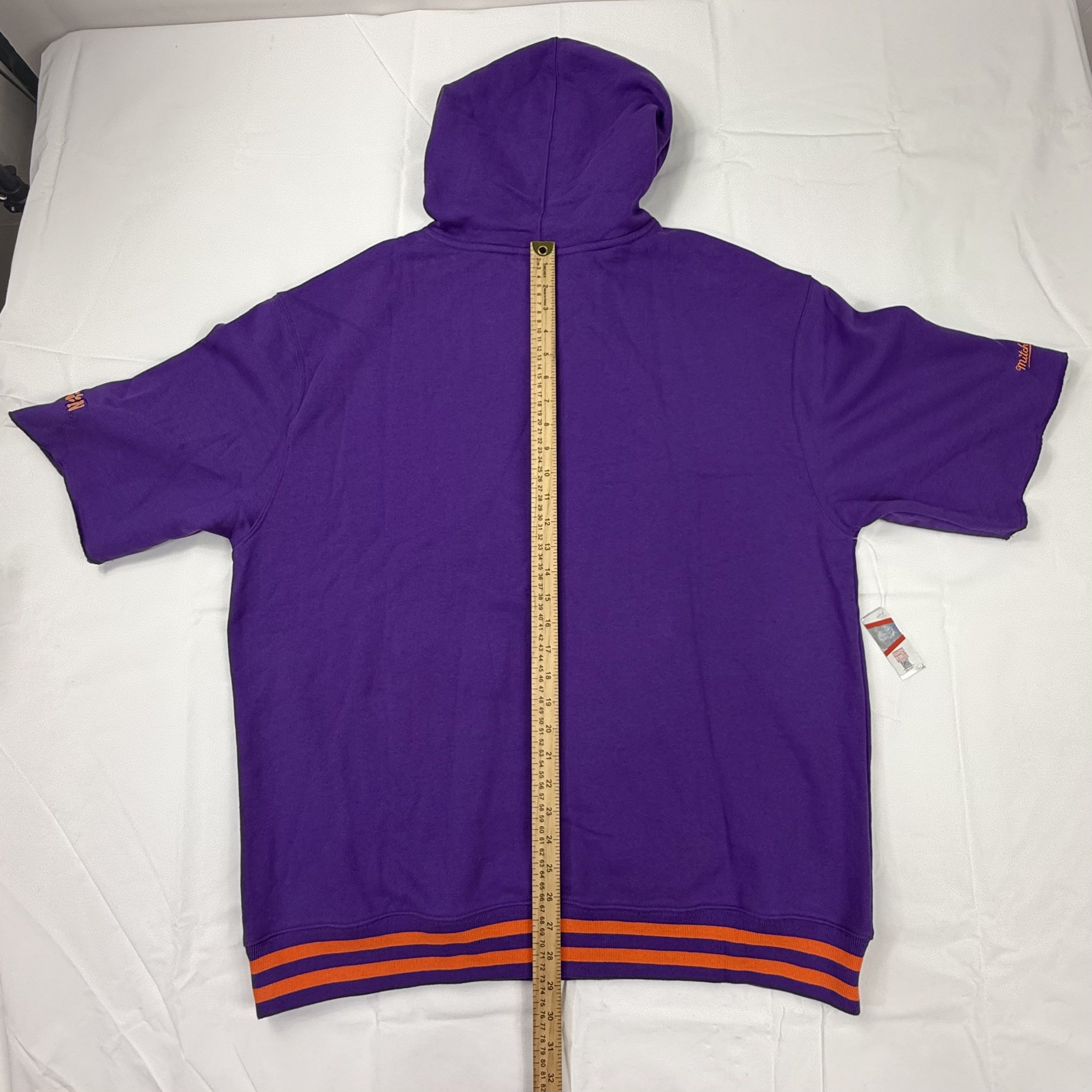 Mitchell & Ness Mitchell & Ness Clemson Tigers Mens XL Short Sleeve Hoodie Size US XL / EU 56 / 4 - 4 Thumbnail