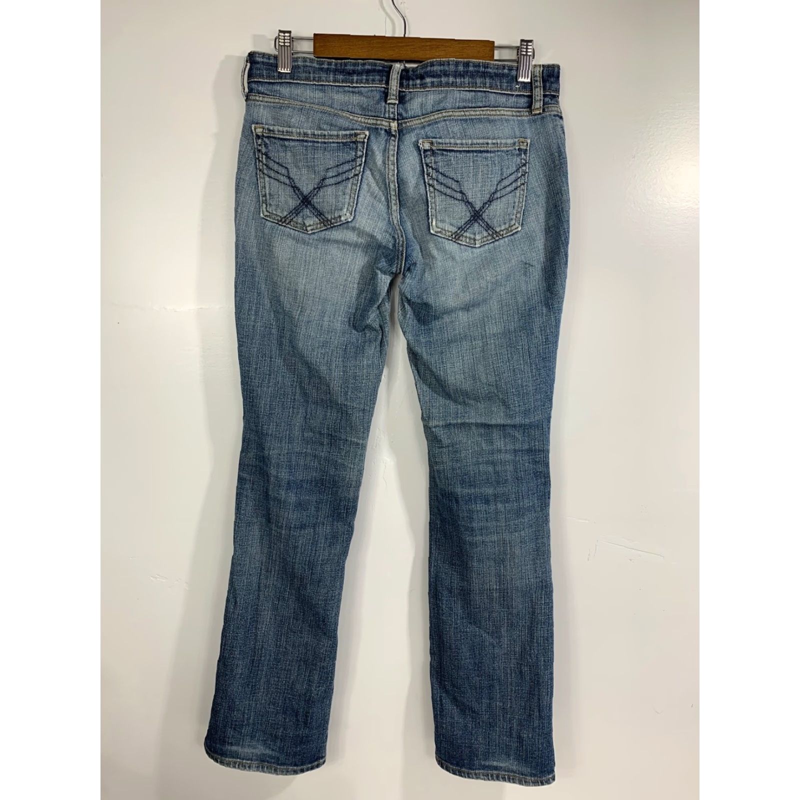 Gap VINTAGE Gap Women 4 Denim Skinny Jeans Blue 891 Distress Zip Regular Size 4/27A - Dark Denim Size 27" / US 4 / IT 40 - 2 Thumbnail