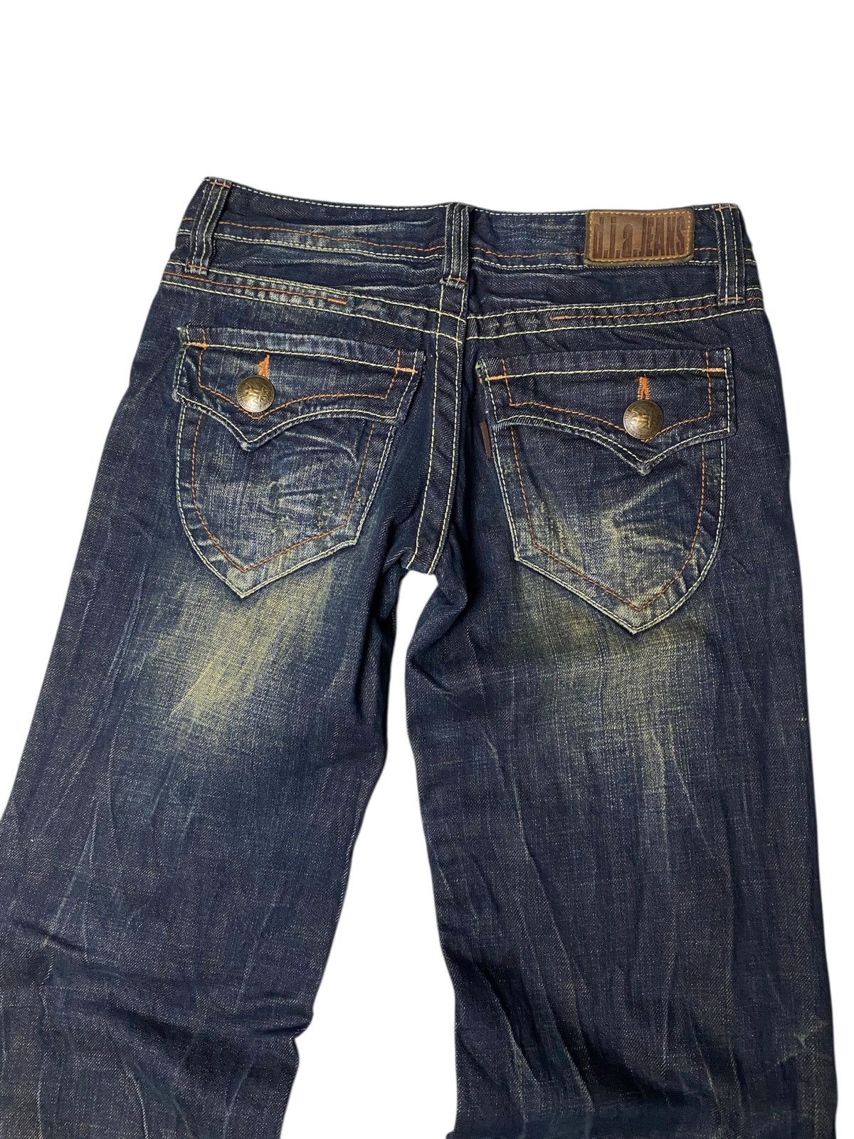 If Six Was Nine 2000's D.I.A Mudwash Clawmark Flared Jeans Size US 26 / EU 42 - 4 Thumbnail