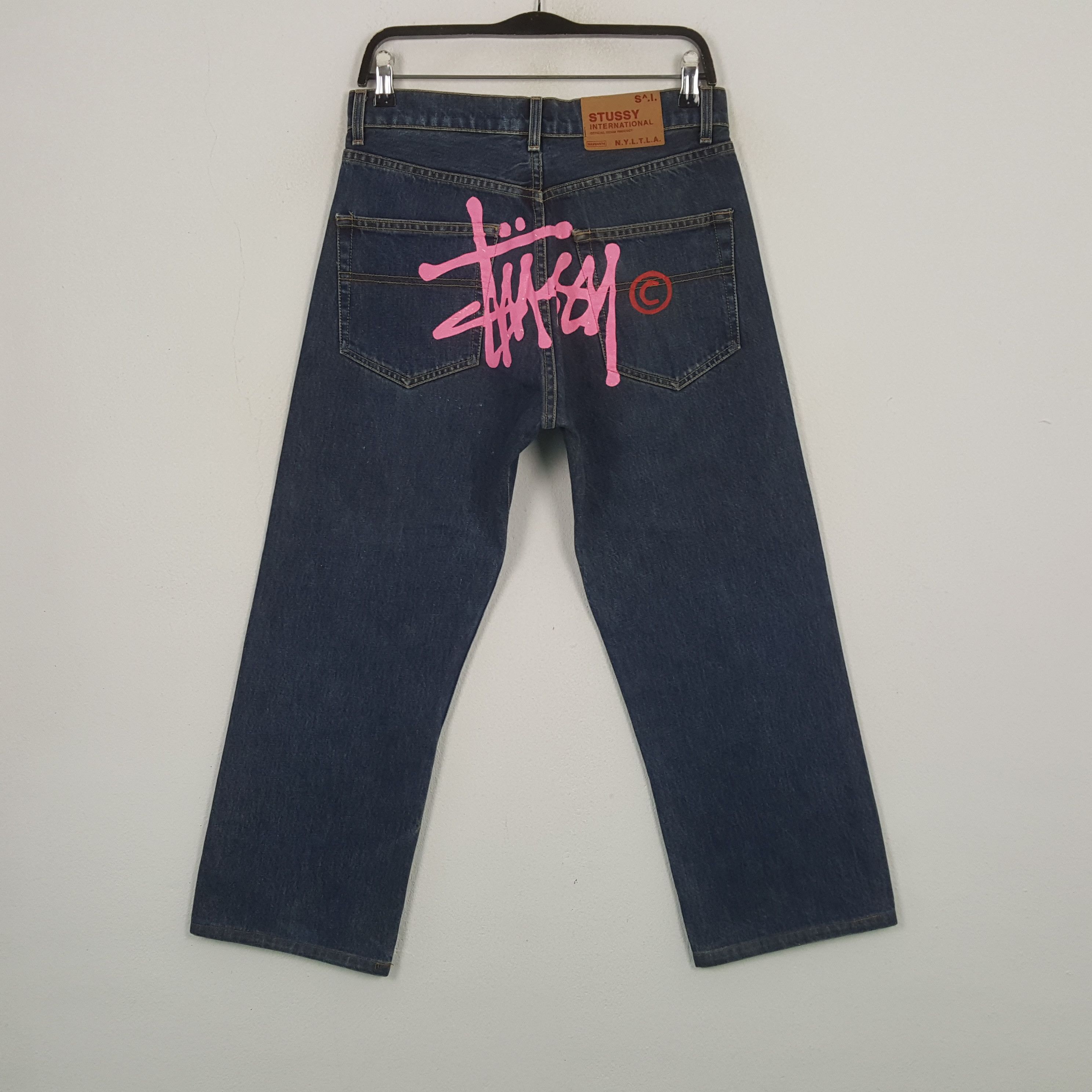 Stussy Stussy Streetwear Skateboard Custom Art Jeans RR18 Size US 29 - 1 Thumbnail