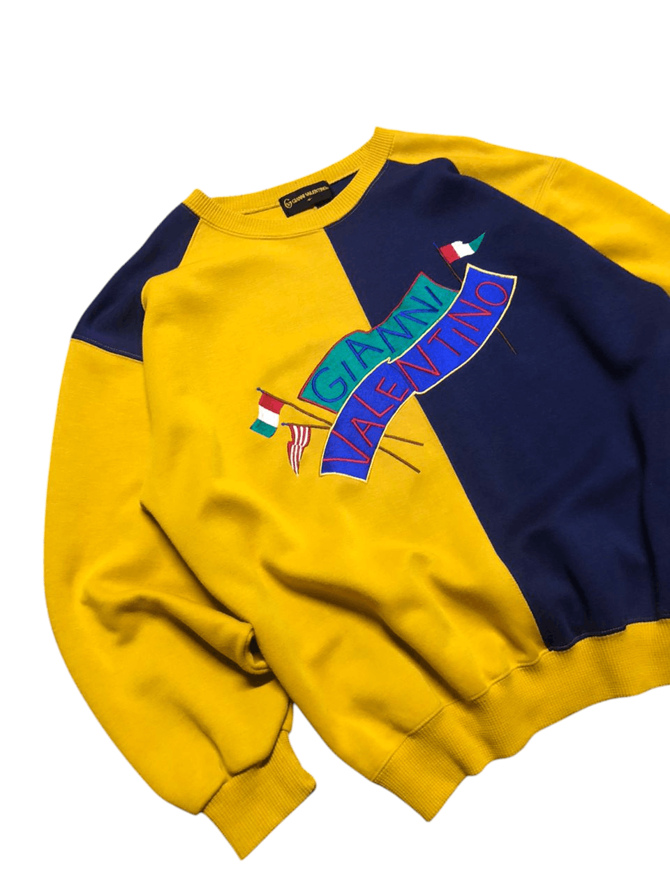 Gianni Valentino Vintage Gianni Valentino Embroidery SpellOut Logo Sweatshirt Size US M / EU 48-50 / 2 - 5 Thumbnail