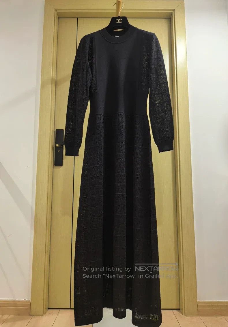 Hermes Hermes Silk Black Knitted Dress Size XS / US 0-2 / IT 36-38 - 1 Thumbnail
