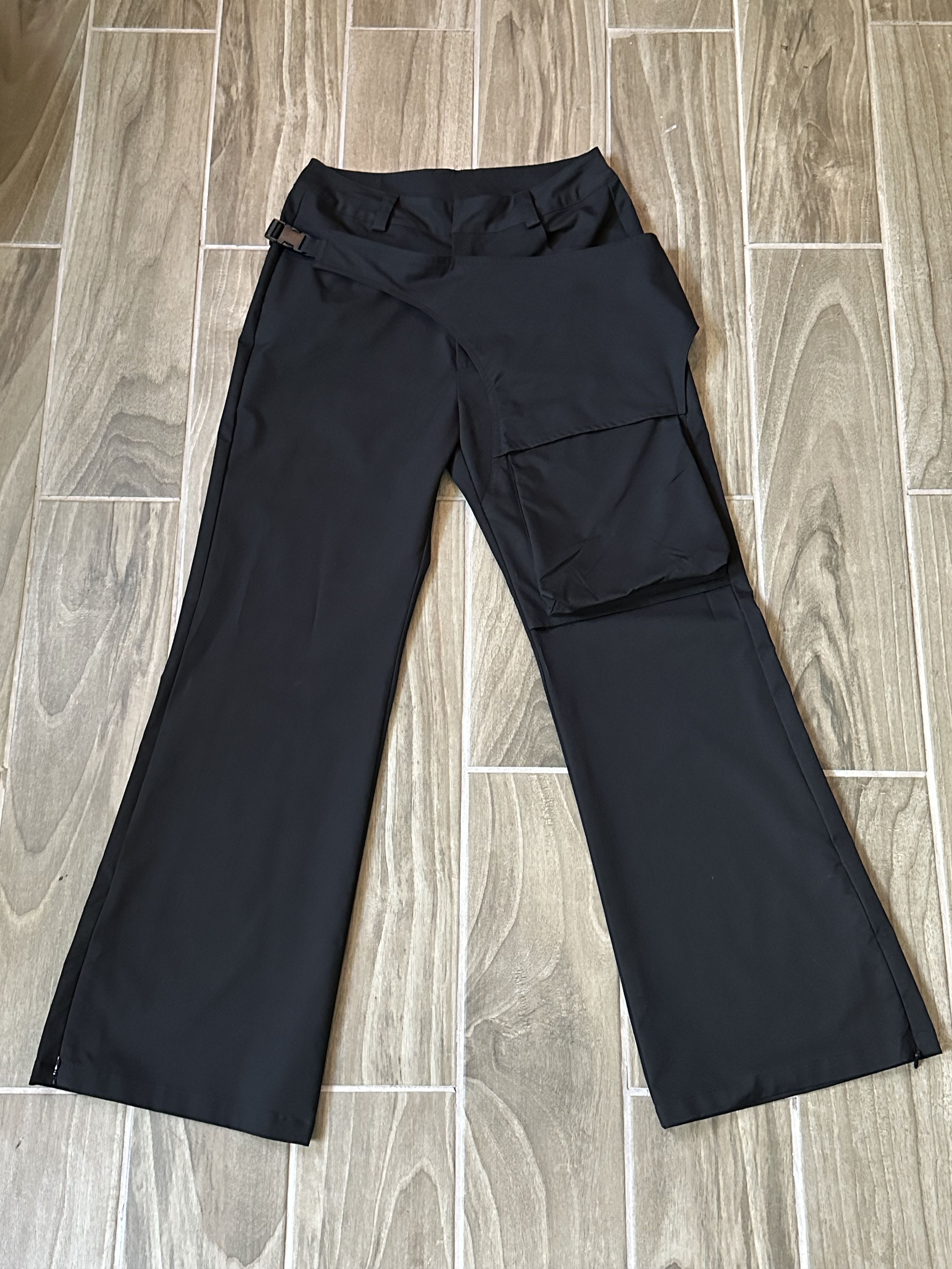 image of Conp/seao-Kr Black Combat Trousers Tactical Pocket, Men's (Size 28)