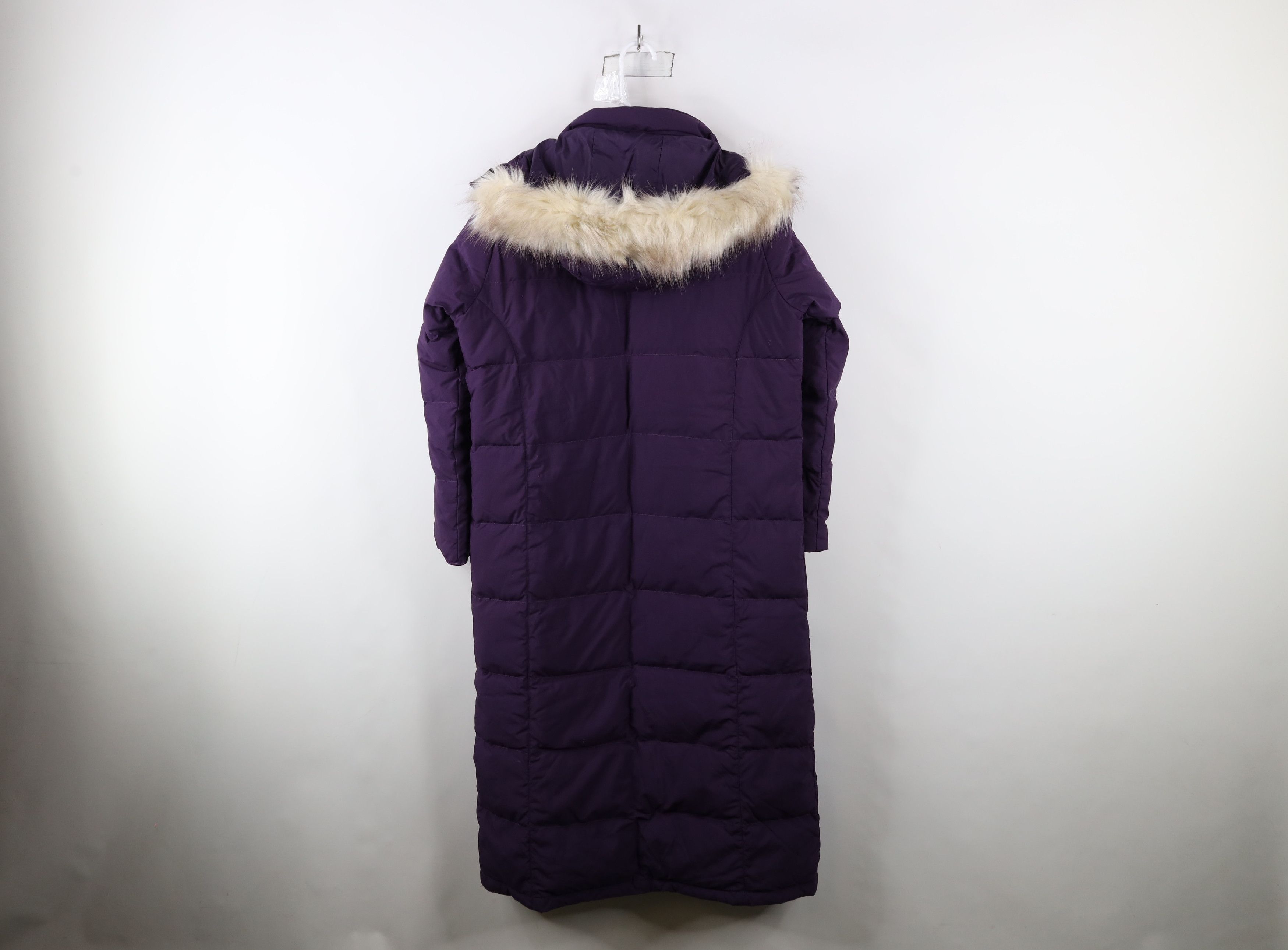 L.L. Bean × Vintage LL Bean Faux Fur Trim Duck Down Full Length Puffer Jacket Size M / US 6-8 / IT 42-44 - 13 Thumbnail