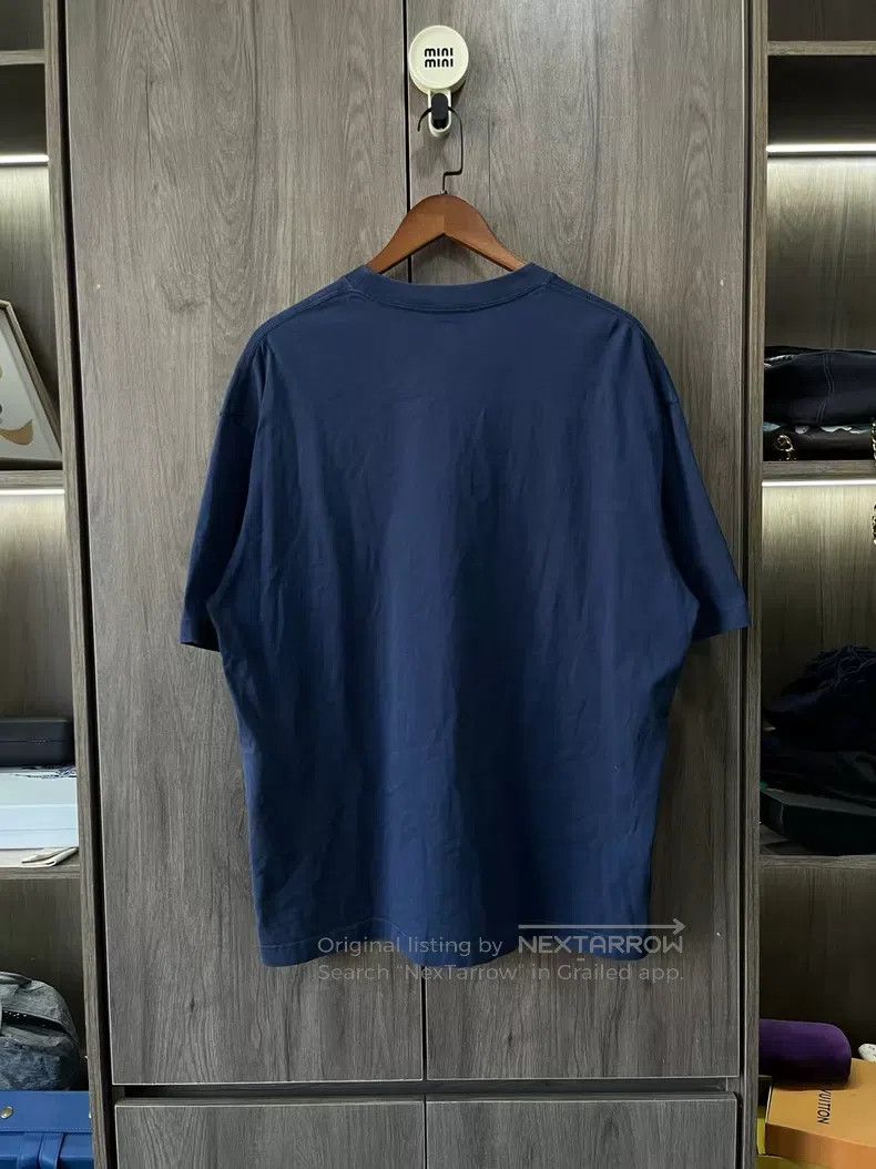 Balenciaga Balenciaga Dark Blue Double B Embroidery Logo Short Sleeve Size US L / EU 52-54 / 3 - 2 Thumbnail
