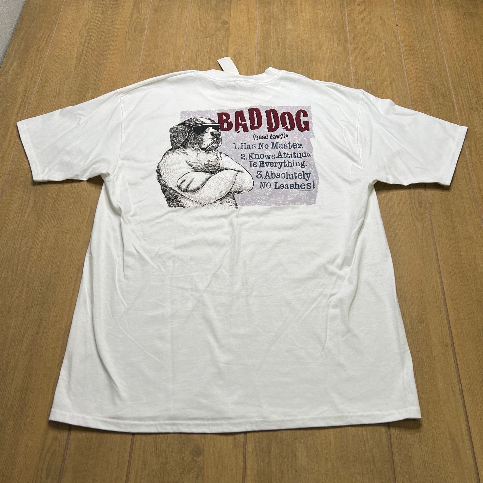 Vintage Vintage 90s Bad Dog Tshirt Mens Size XL NWT dead stock boho Size US XL / EU 56 / 4 - 1 Thumbnail