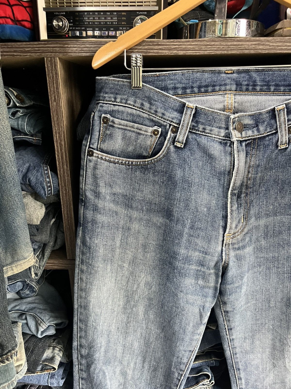 Edwin 🔥Vintage Edwin 407 Distressed Denim Size US 34 / EU 50 - 7 Thumbnail