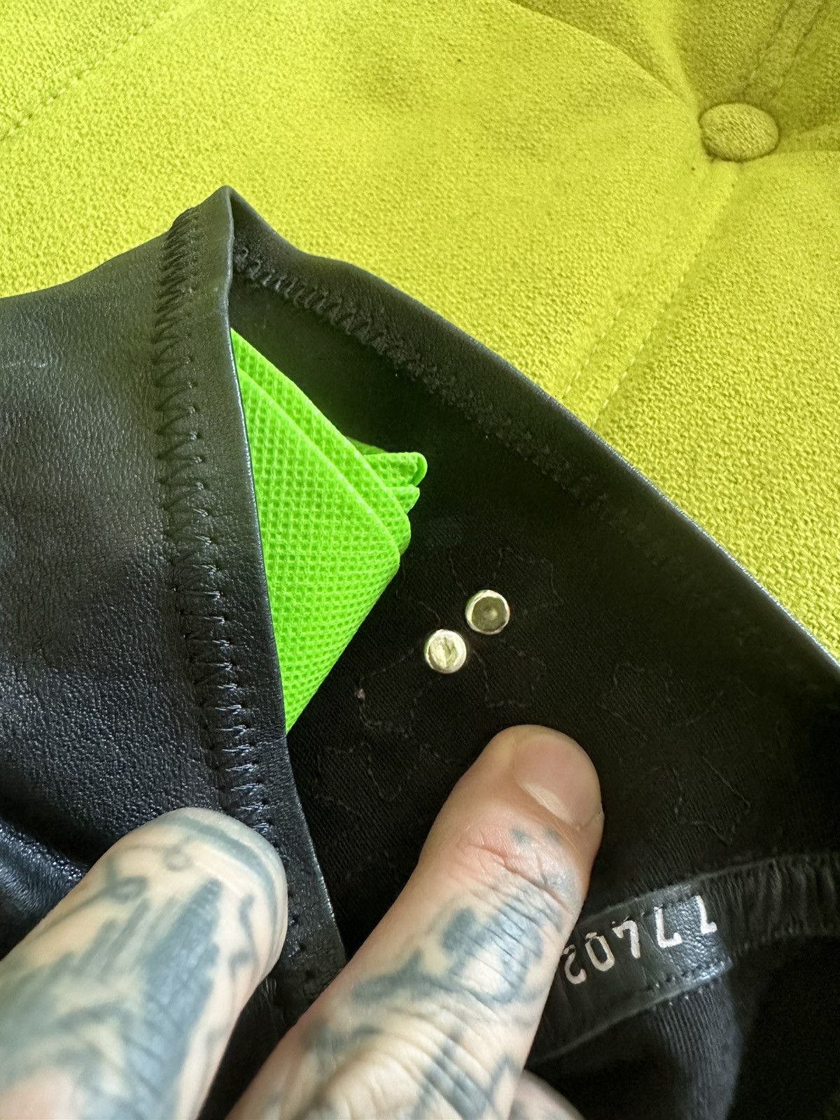 Chrome Hearts × Rick Owens Chrome Hearts x Rick Owens 1 OF 1 Leather Cross Sneakers Size US 9 / IT 39 - 21 Thumbnail