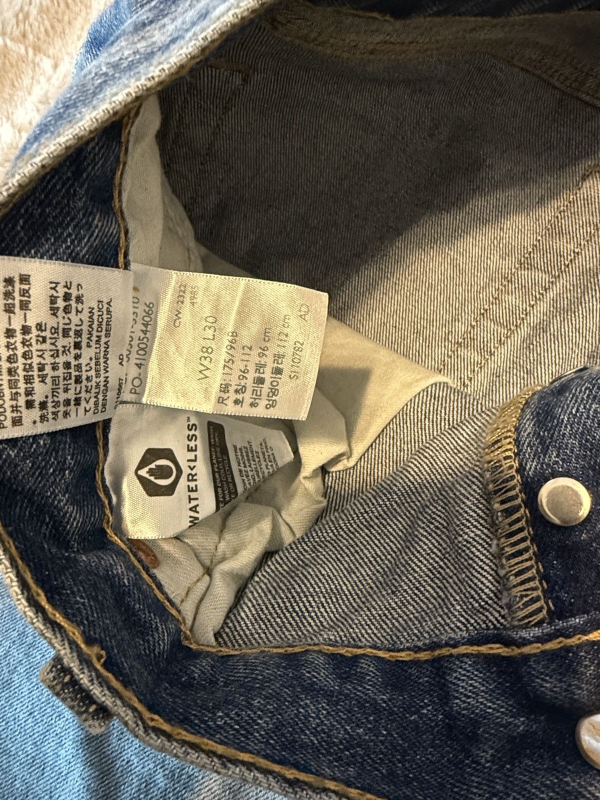 Levi's Levis Mens 501 Jeans 38 x 30 Size US 38 / EU 54 - 3 Thumbnail