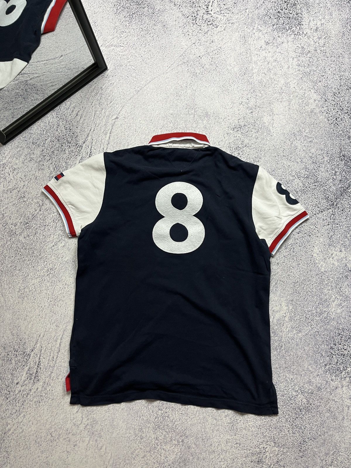 Tommy Hilfiger × Vintage Chief Keef Style #8 Tommy Hilfiger Big Logo Rugby Polo Shirt Size US M / EU 48-50 / 2 - 5 Thumbnail