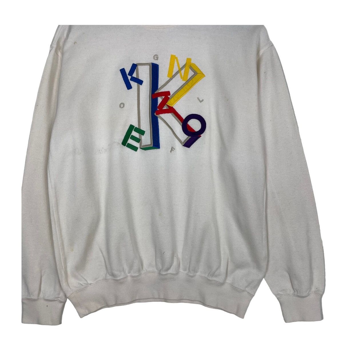 Japanese Brand × Kenzo 💥90s KENZO GOLF MULTICOLOR CREWNECK SWEATER Size US M / EU 48-50 / 2 - 5 Thumbnail