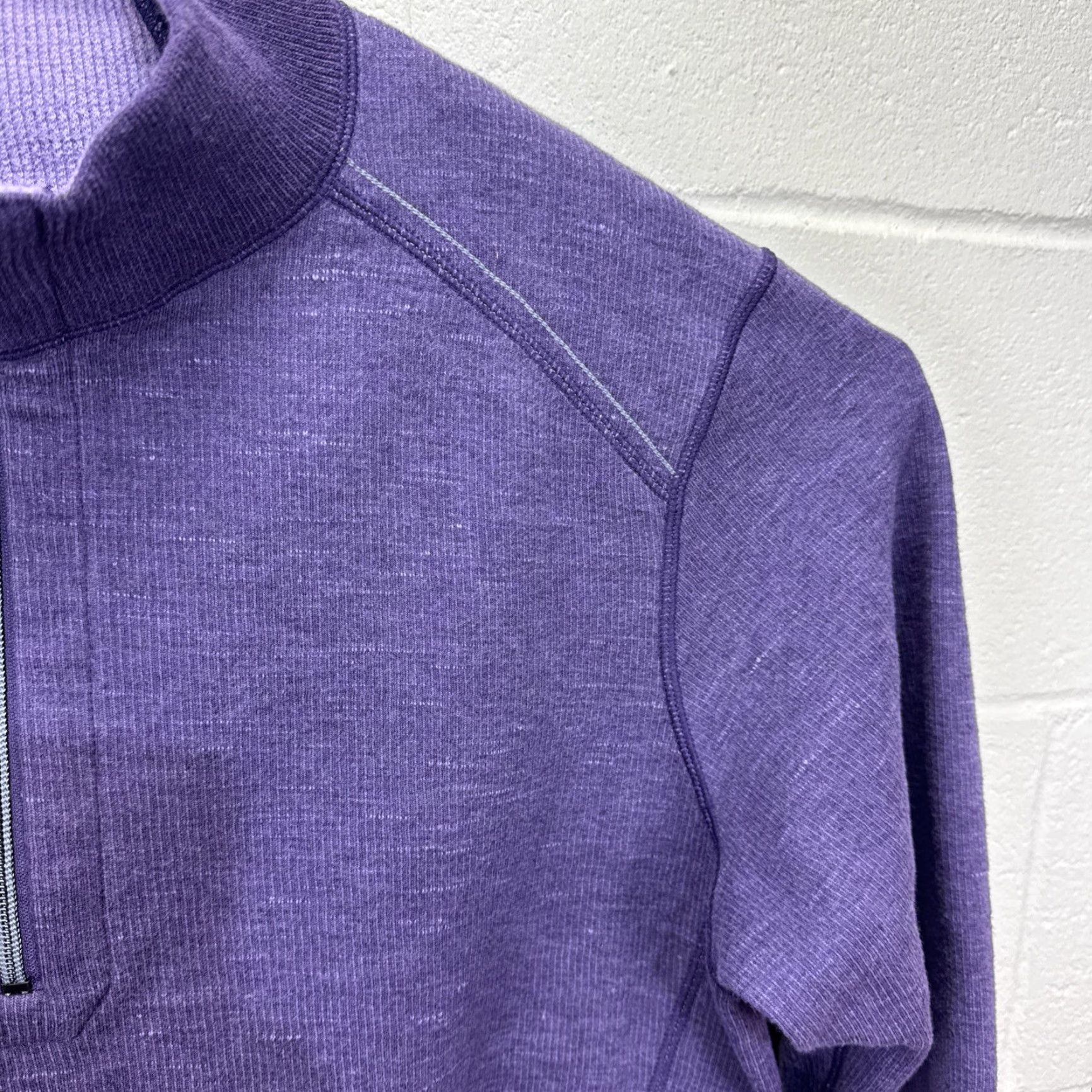 Tommy Bahama VINTAGE Tommy Bahama Men’s Sweater Knit Pullover 1/4 Zip Mock Neck Reversible Casual Outdoor Fall Winter Large Purple Gray Size US L / EU 52-54 / 3 - 6 Thumbnail