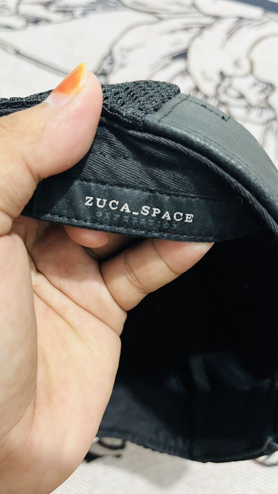 Zucca Zuca_Space mesh Leather Hat Size ONE SIZE - 6 Thumbnail