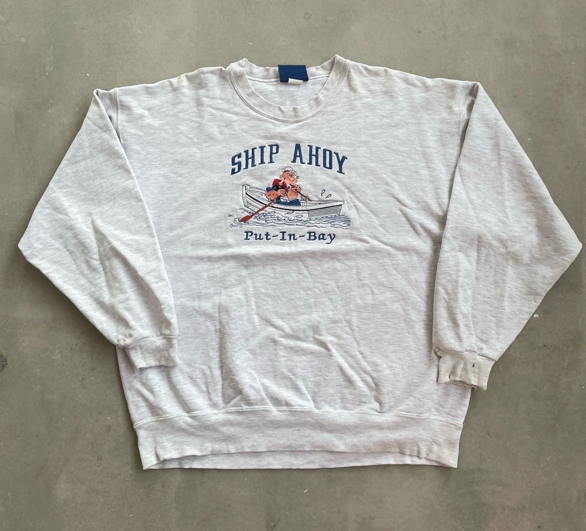 Cartoon Network × Vintage VINTAGE POPEYE EMBROIDERY SWEATSHIRT Size US XL / EU 56 / 4 - 1 Thumbnail