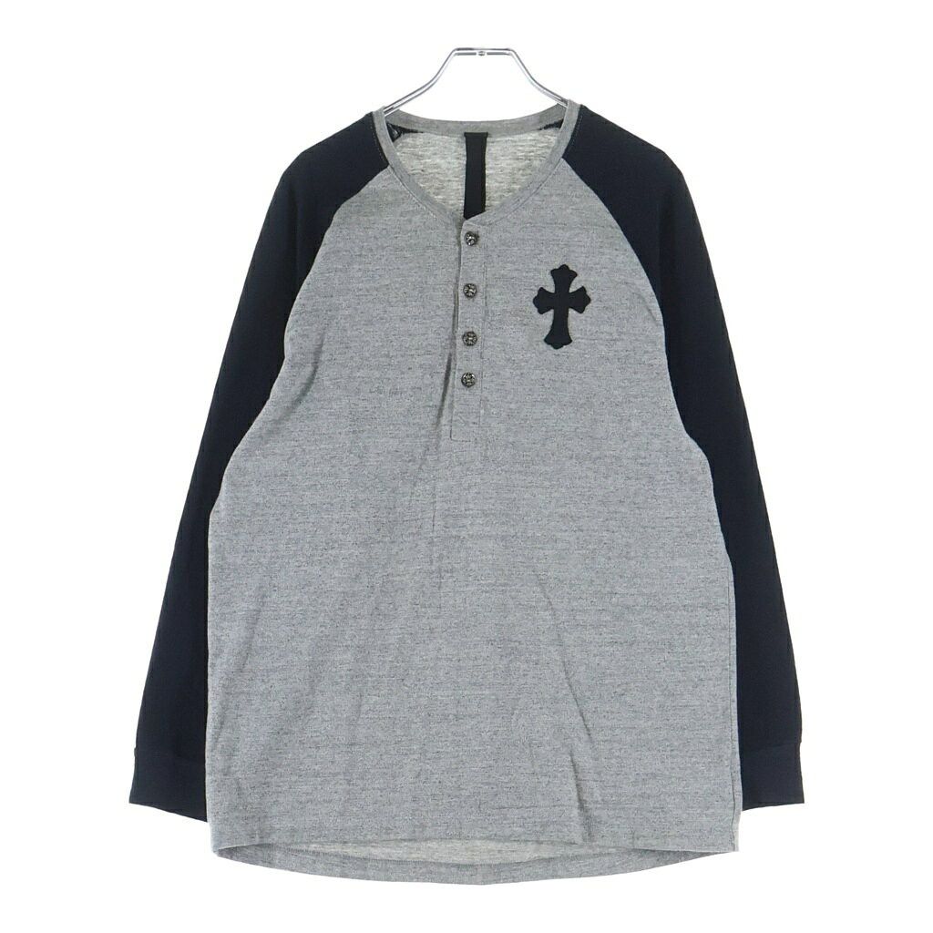 Chrome Hearts Chrome Hearts Black Leather Patch Thermal Longsleeve