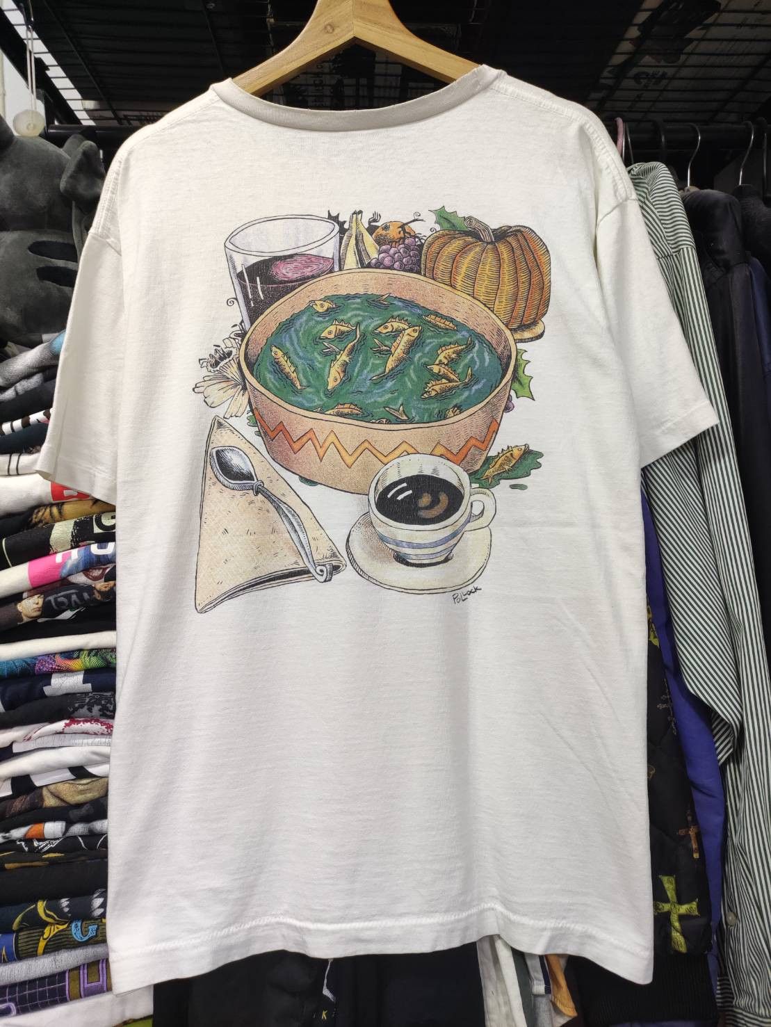 Band Tees Vtg 90's Phish " The Taste Treat Kids Love! " Pollock Art Size US XL / EU 56 / 4 - 2 Thumbnail