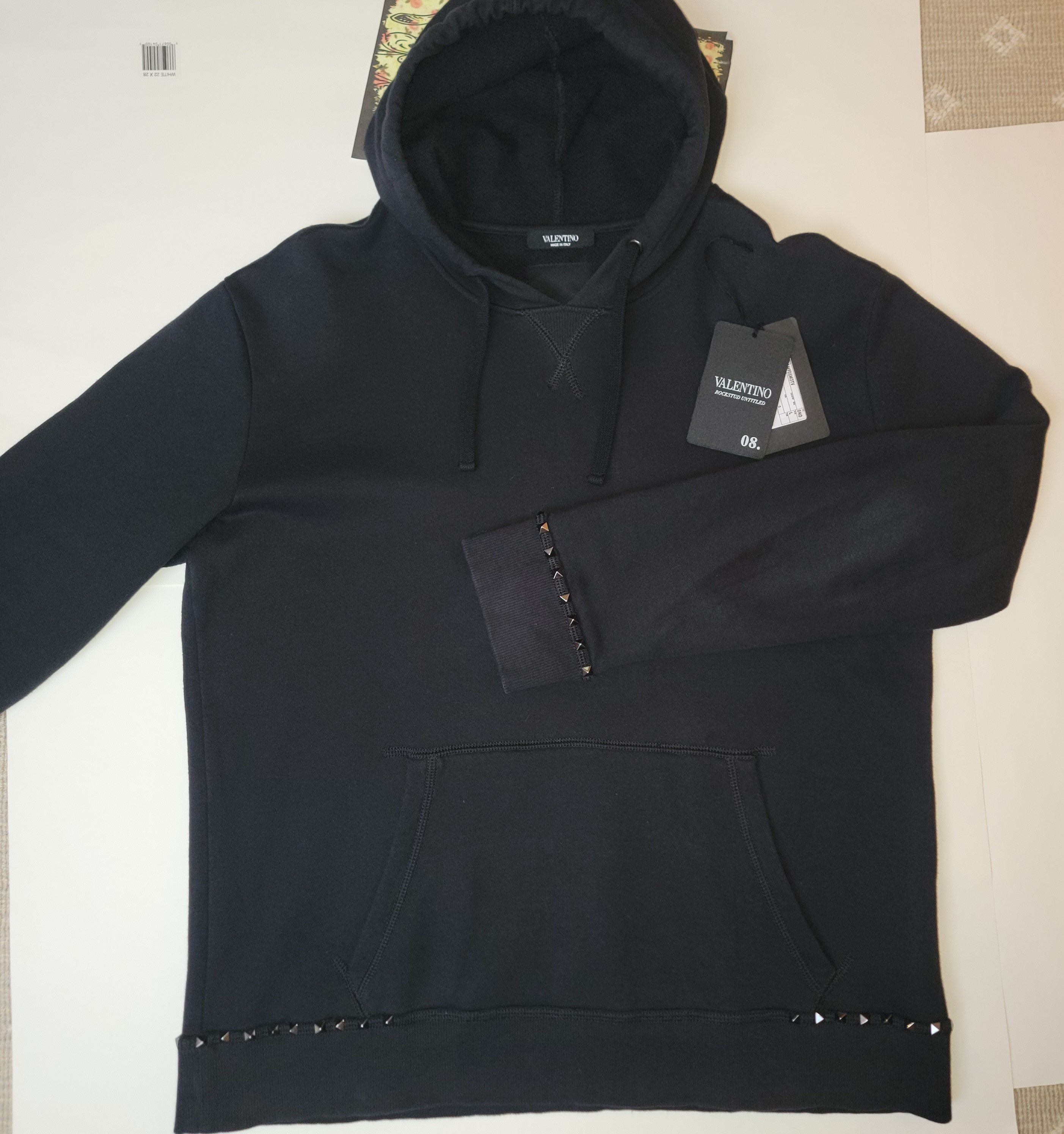 Valentino Valentino Rockstud Untitled Hoodie Hooded Sweatshirt Size US L / EU 52-54 / 3 - 1 Thumbnail