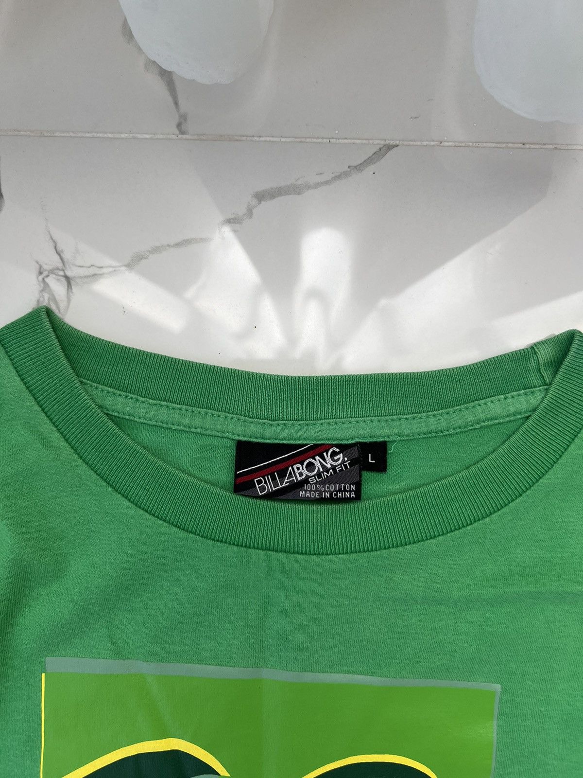 Billabong × Vintage 90's BILLABONG RARE BIG LOGO Y2K TEE SURF Size US L / EU 52-54 / 3 - 4 Thumbnail