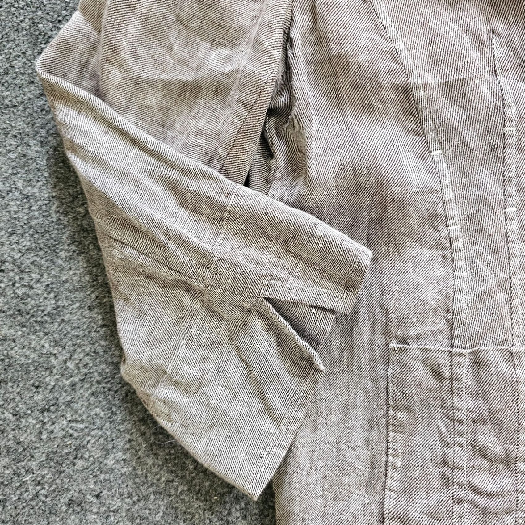 Jones New York Jones New York Jacket Blazer Womens 18W Beige Linen 3/4 Sleeve Casual Career Size XXL / US 16-18 / IT 52-54 - 4 Thumbnail
