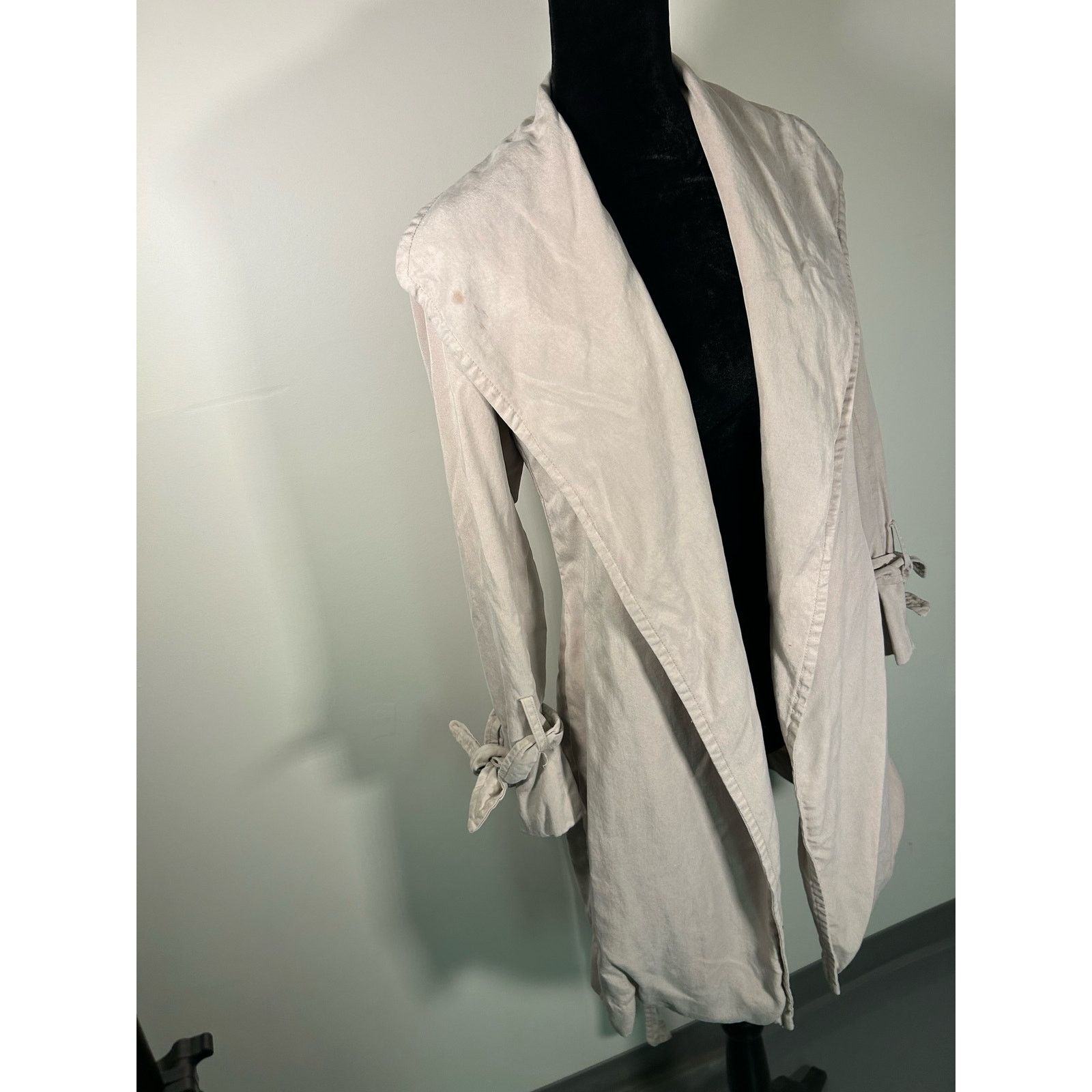 Other Alfani Petite Cotton Trenchcoat with Bow Size Petite Small Size S / US 4 / IT 40 - 4 Thumbnail