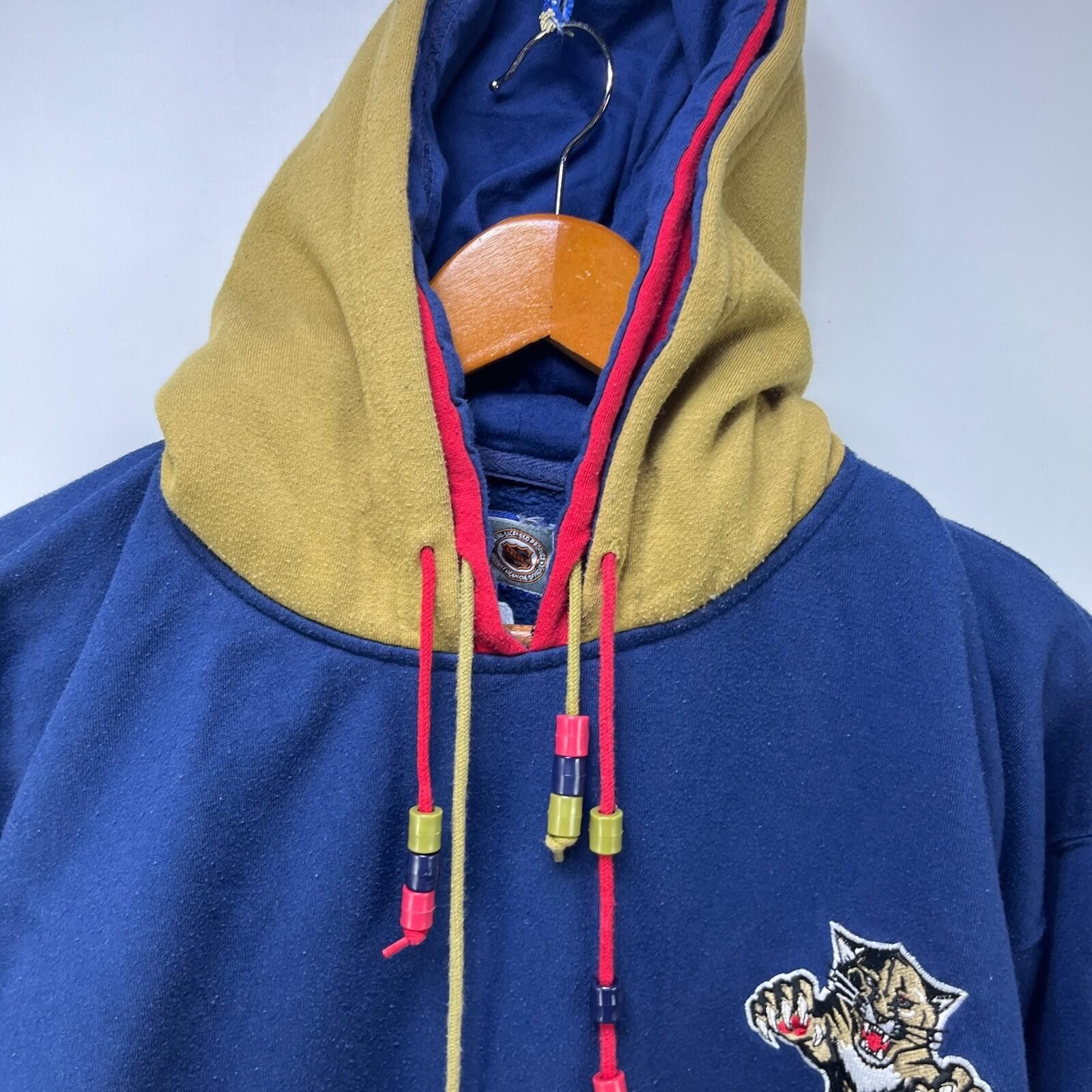 Starter Vintage 90s Starter Florida Panthers Double Hood Hoodie Size ONE SIZE - 4 Thumbnail