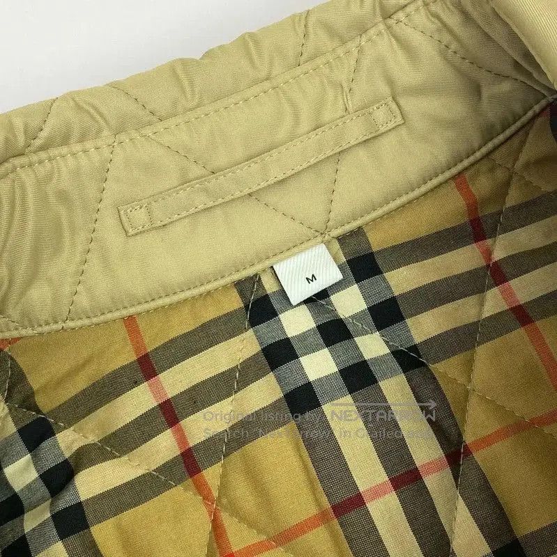 Burberry Burberry Quilted Cotton Winter Jacket in Light Brown. Size M / US 6-8 / IT 42-44 - 2 Thumbnail