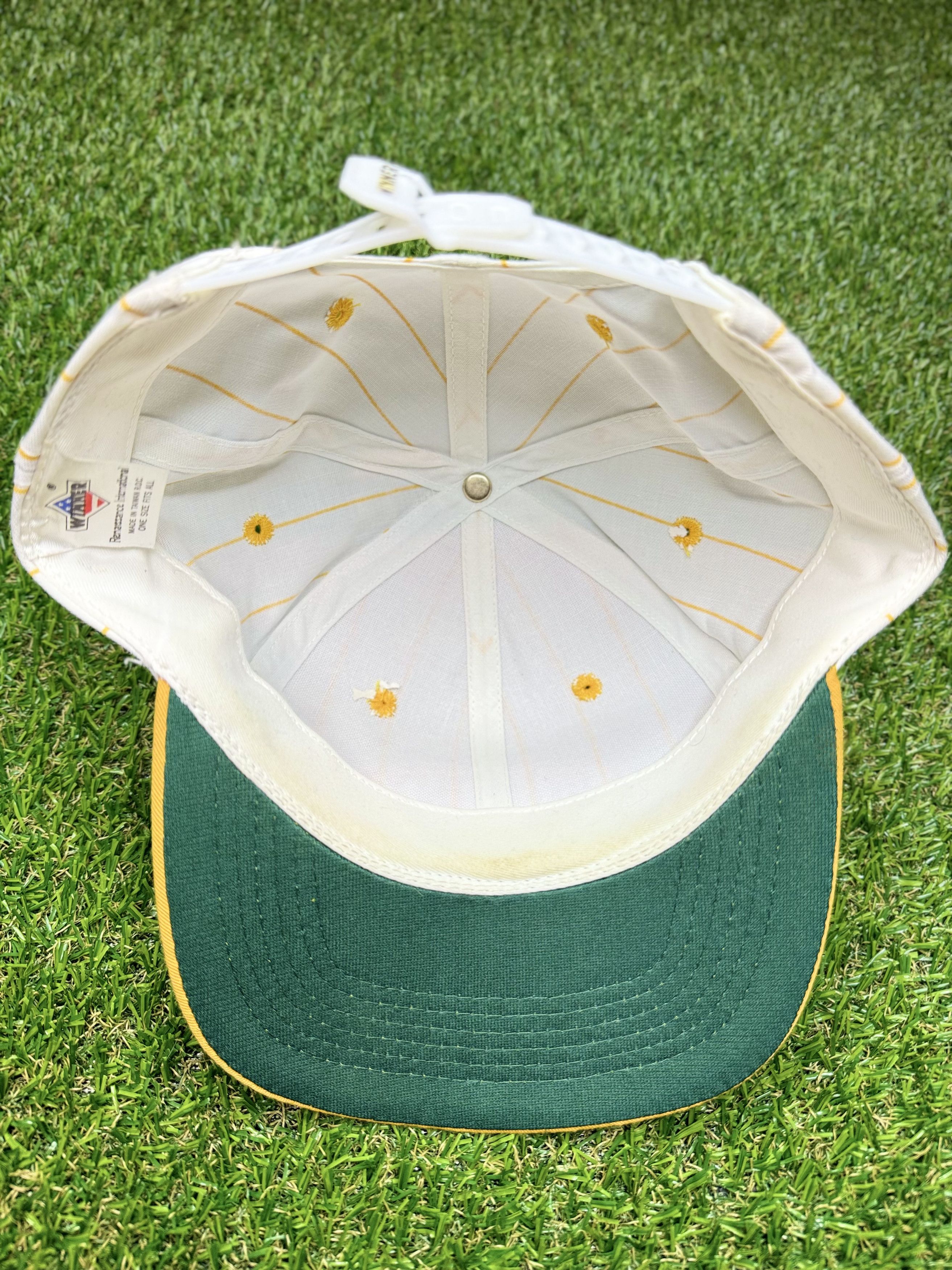 DuPont VTG Winner Yellow Pin Striped Dupont Racing Snapback Hat Size ONE SIZE - 2 Thumbnail
