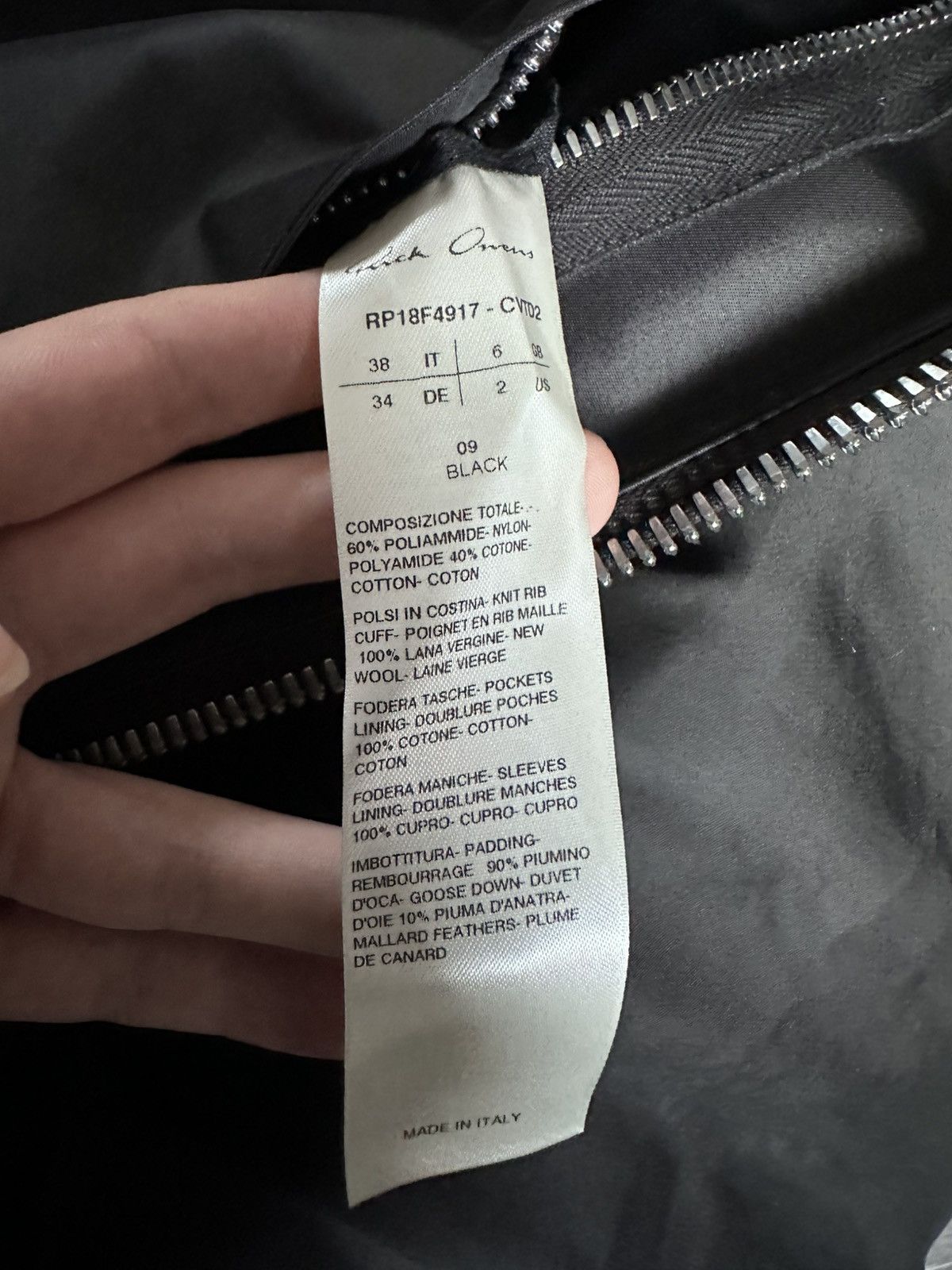 Rick Owens rick owens fw18 sisyphus funnel jacket Size US S / EU 44-46 / 1 - 5 Thumbnail